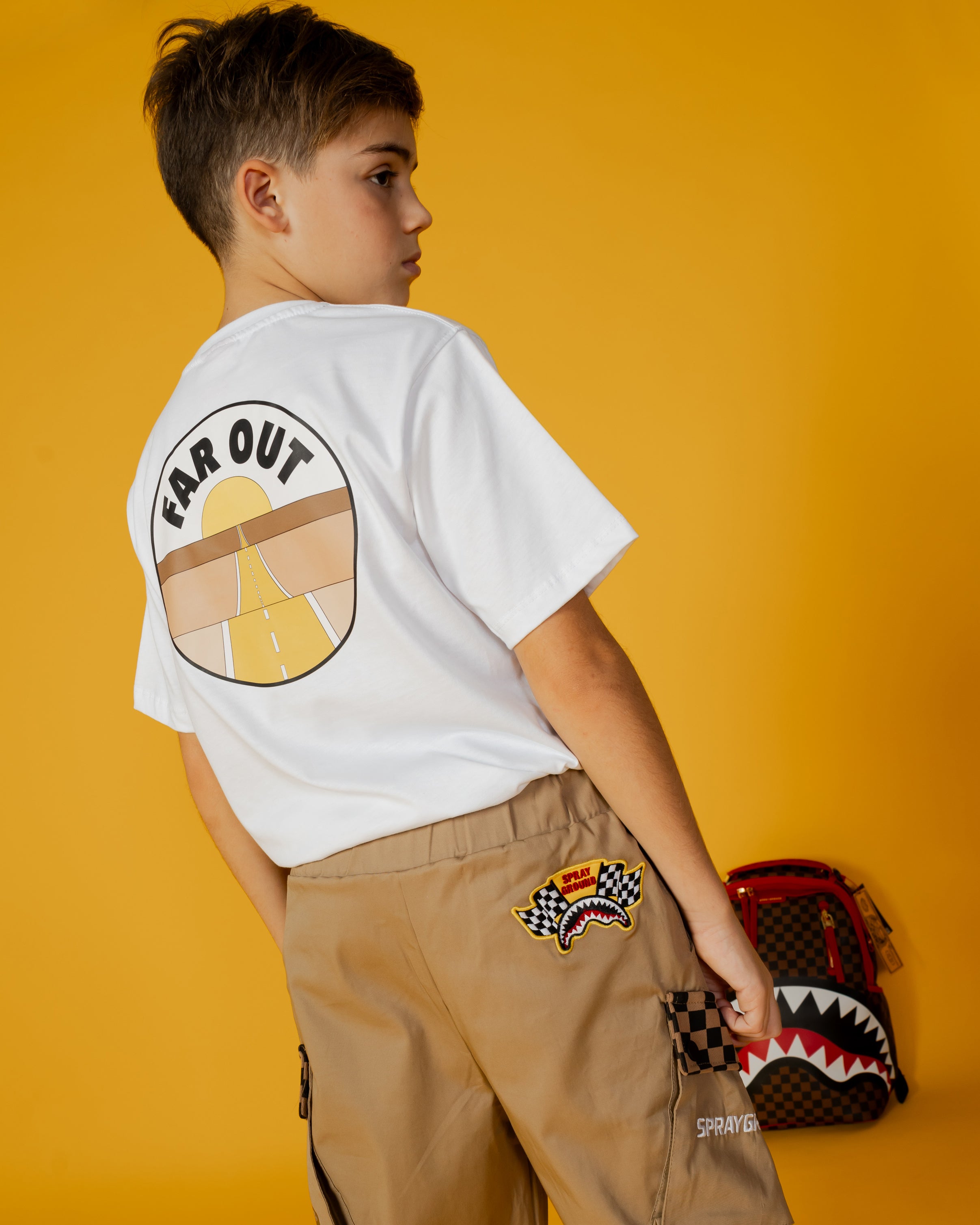 Image of Детска Тениска SPRAYGROUND DAKAR T-SHIRT WHT - Ballistic-sport