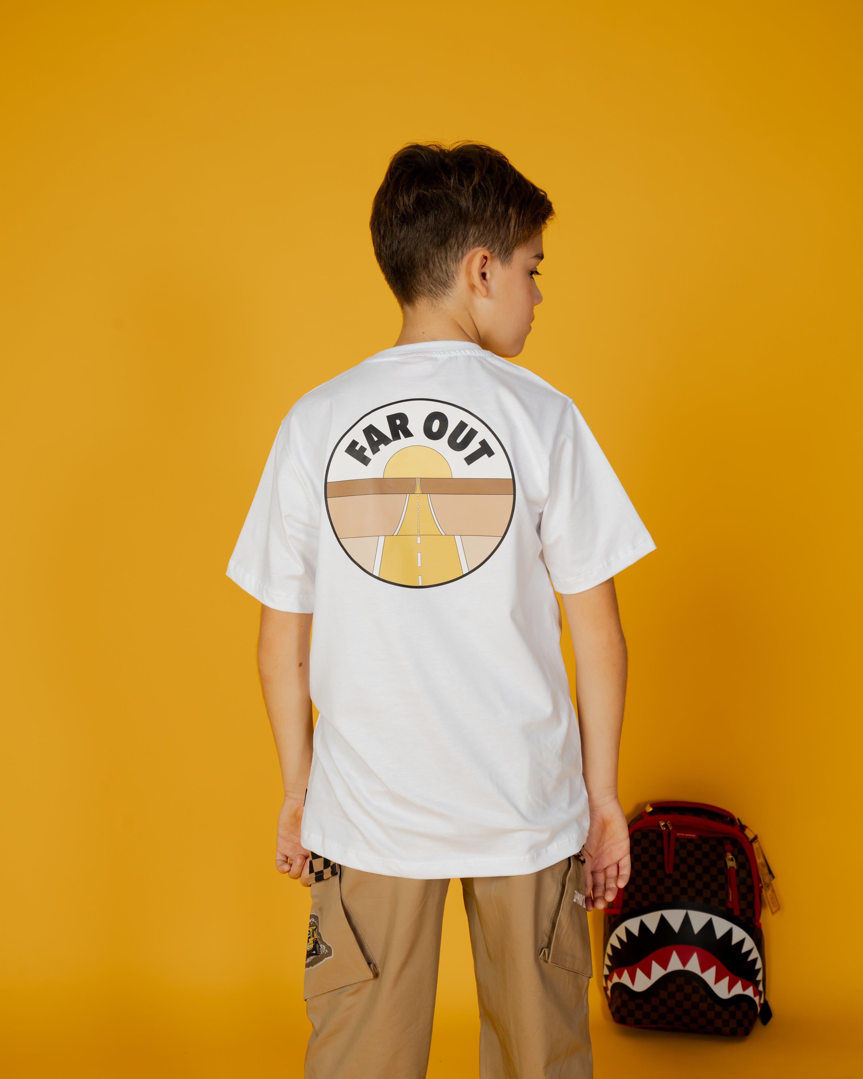 Image of Детска Тениска SPRAYGROUND DAKAR T-SHIRT WHT - Ballistic-sport