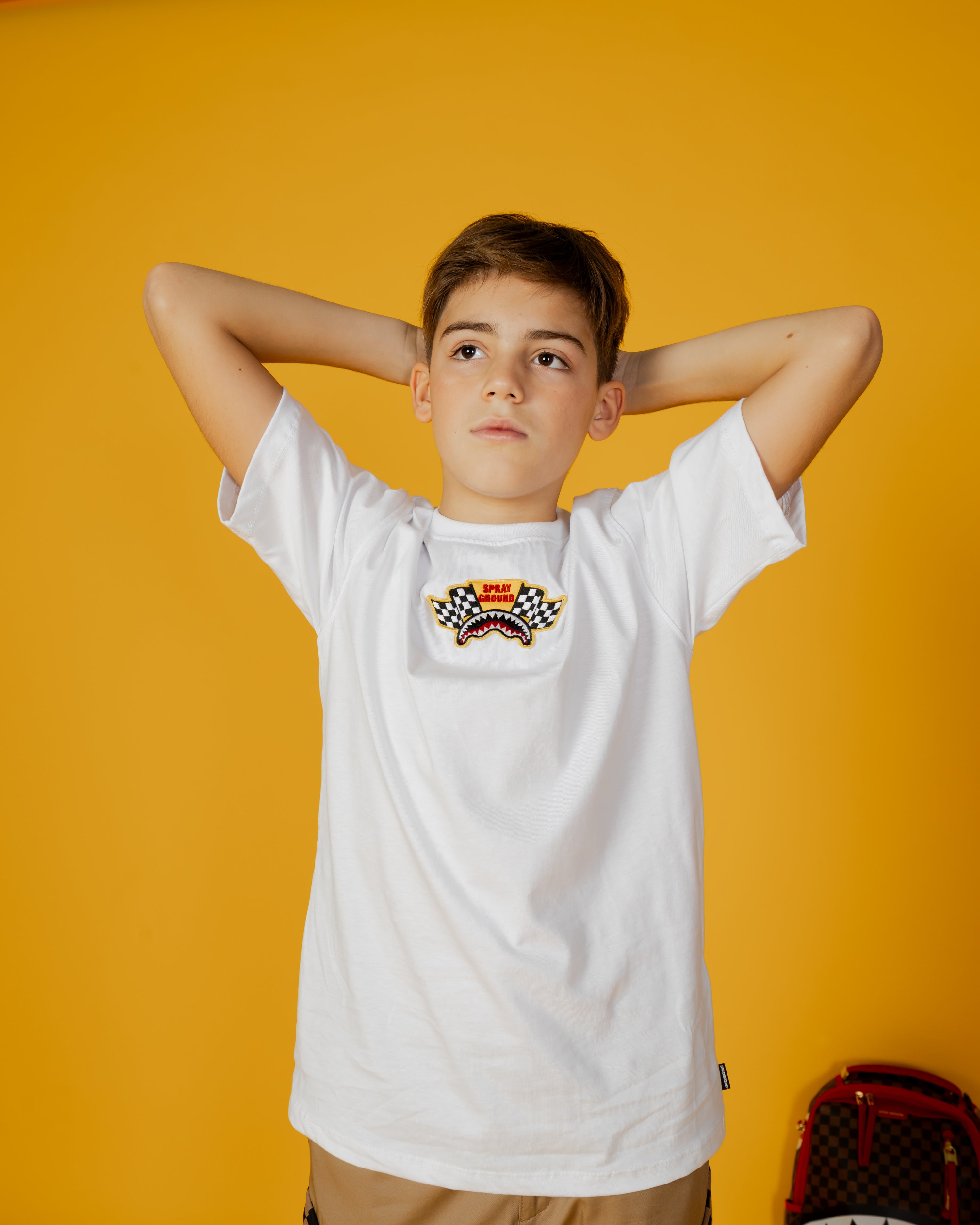 Image of Детска Тениска SPRAYGROUND DAKAR T-SHIRT WHT - Ballistic-sport