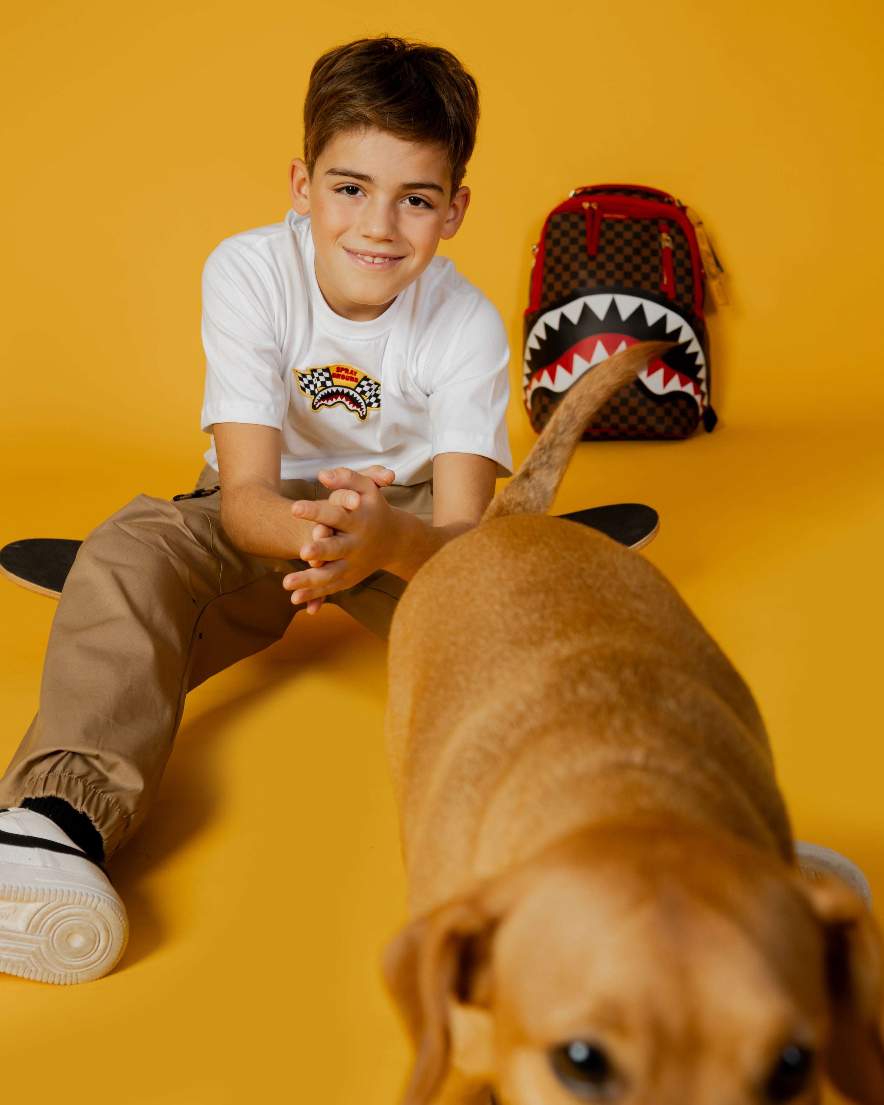 Image of Детска Тениска SPRAYGROUND DAKAR T-SHIRT WHT - Ballistic-sport