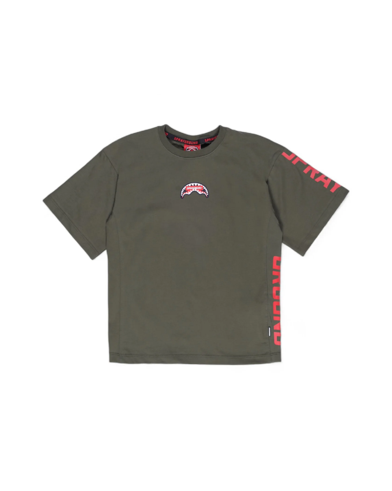 Юношеска Тениска SPRAYGROUND SPRAY ON THE SIDE T-SHIRT GREEN