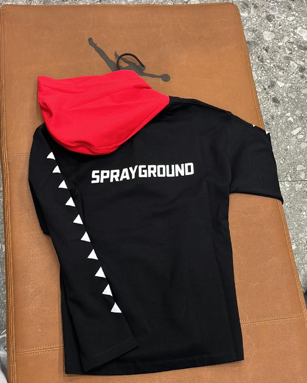 Унисекс Суитшърт SPRAYGROUND NEXT LEVEL LONG HOODIE BLACK T-SHIRT