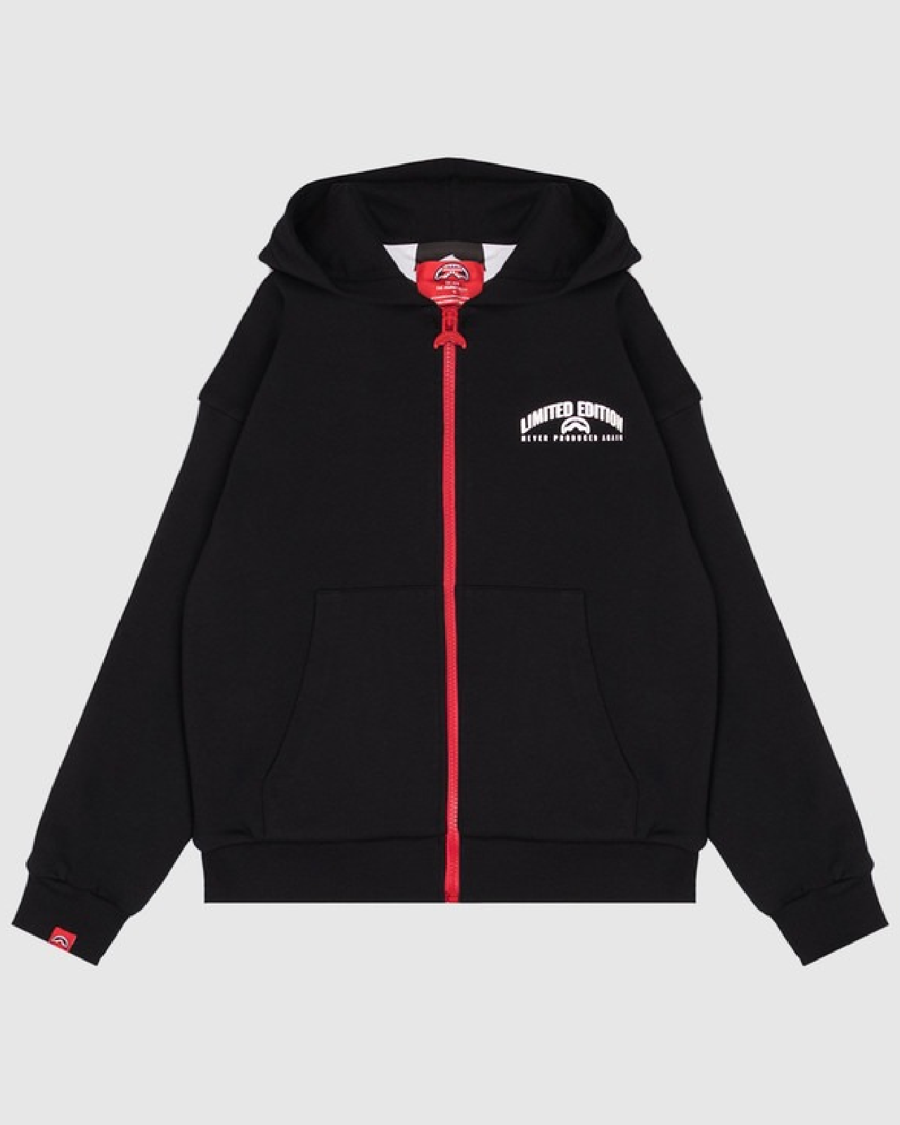 Image of Детски Суитчър SPRAYGROUND SPRAYGROUND BASIC OVER FULL-ZIP HOODIE BLK