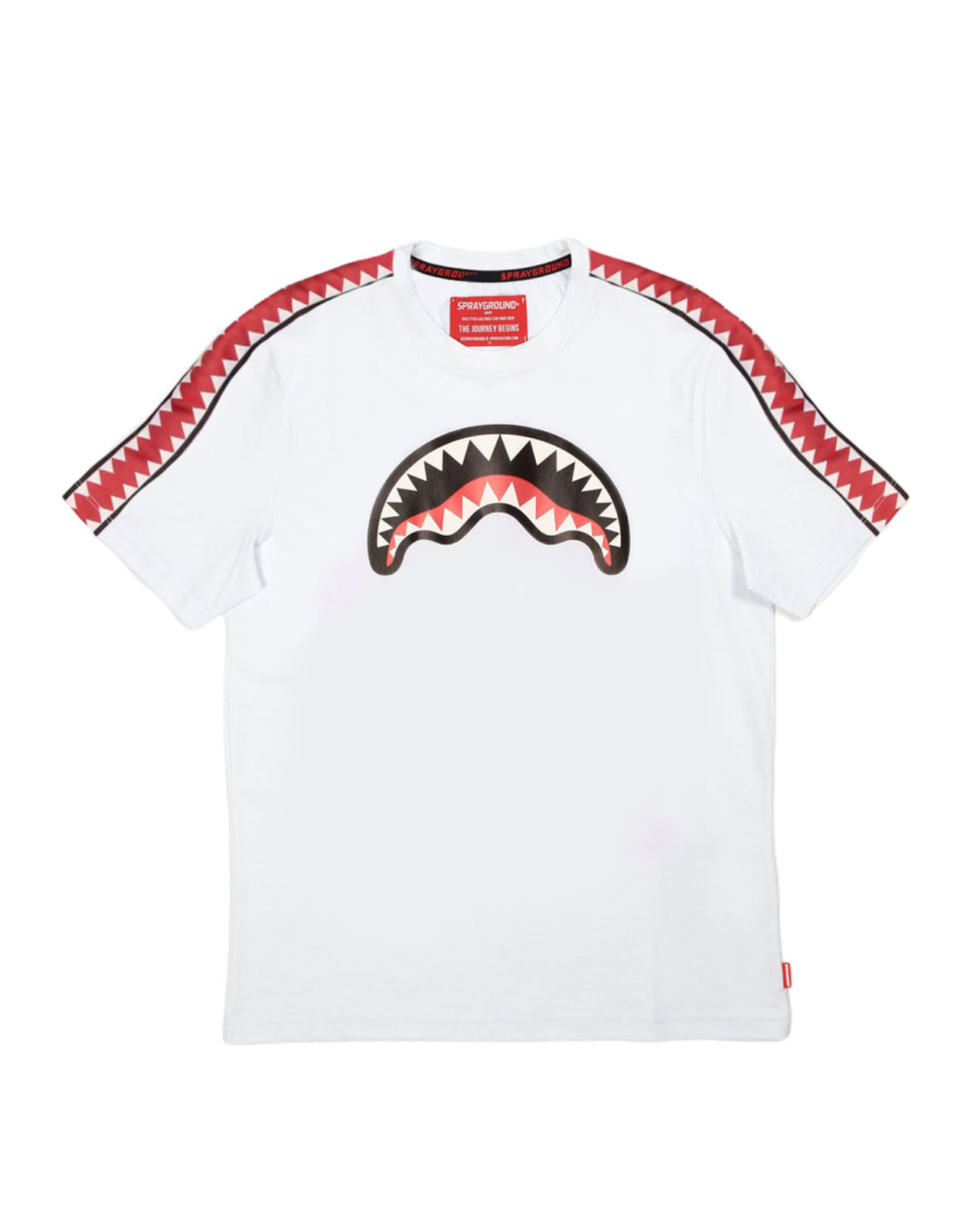 Image of Юношеска Тениска SPRAYGROUND SHARK CREW T-SHIRT WHITE J- Ballistic-sport