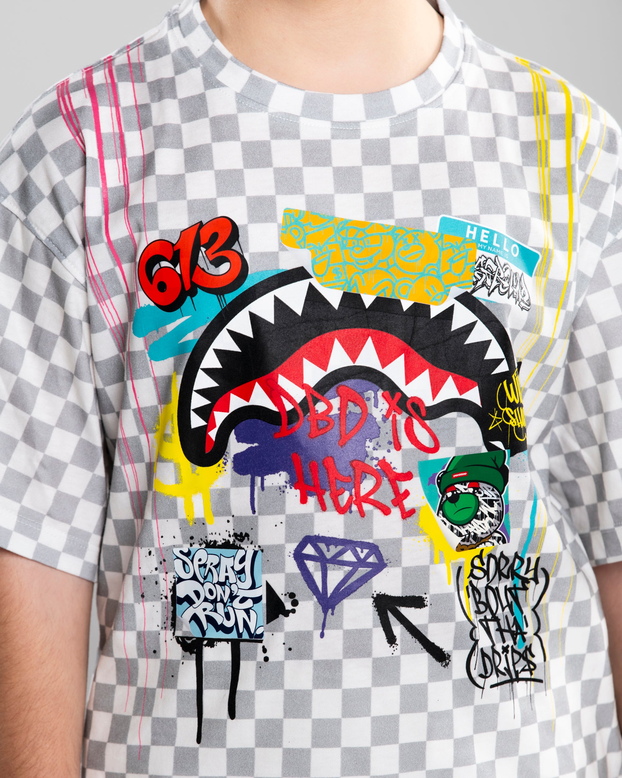 Image of Детска Тениска SPRAYGROUND SHARKS IN THE RIZZ OVER T-SHIRT