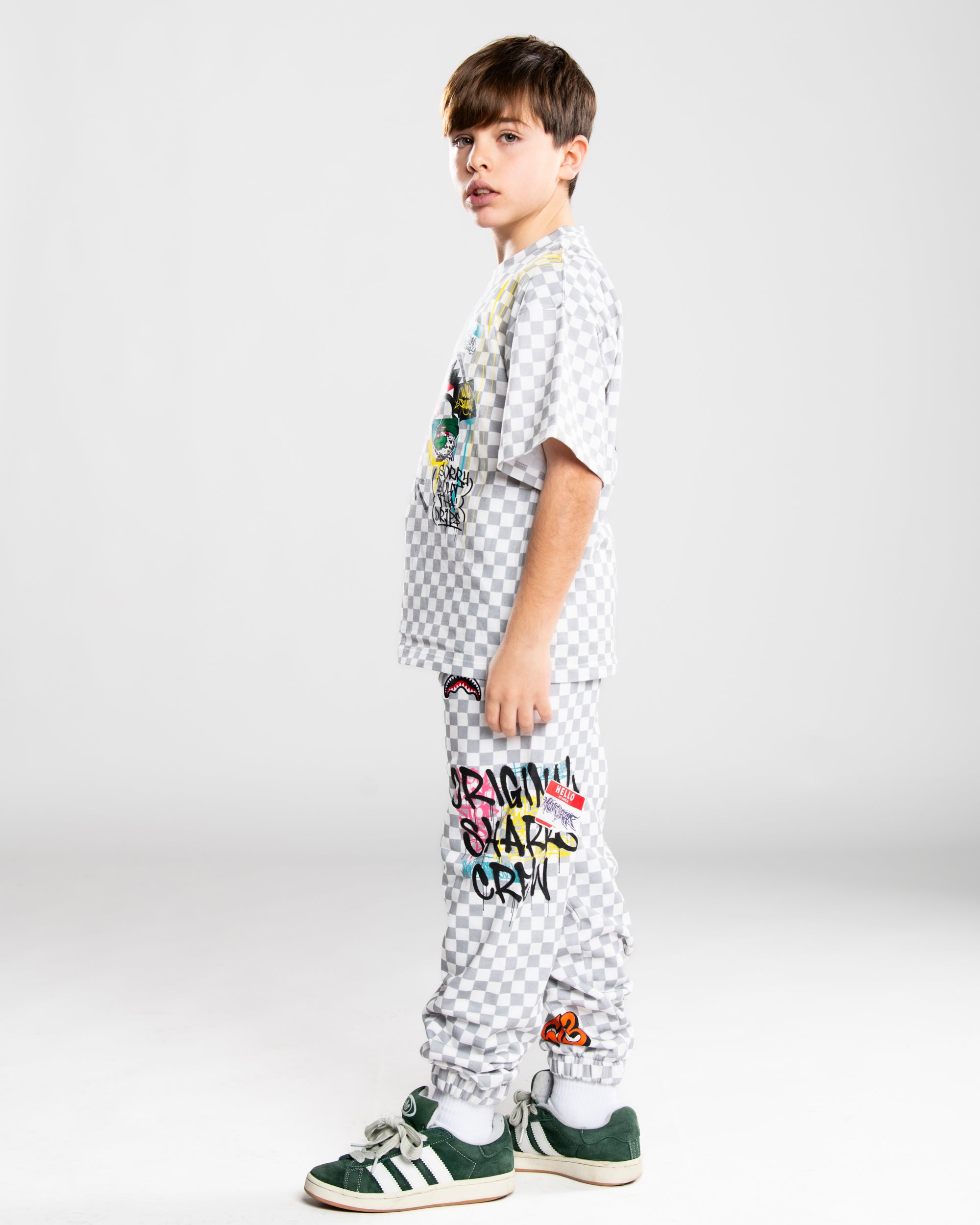 Image of Kids' Pants SPRAYGROUND SHARKS IN THE RIZZ BAGGY PANTS