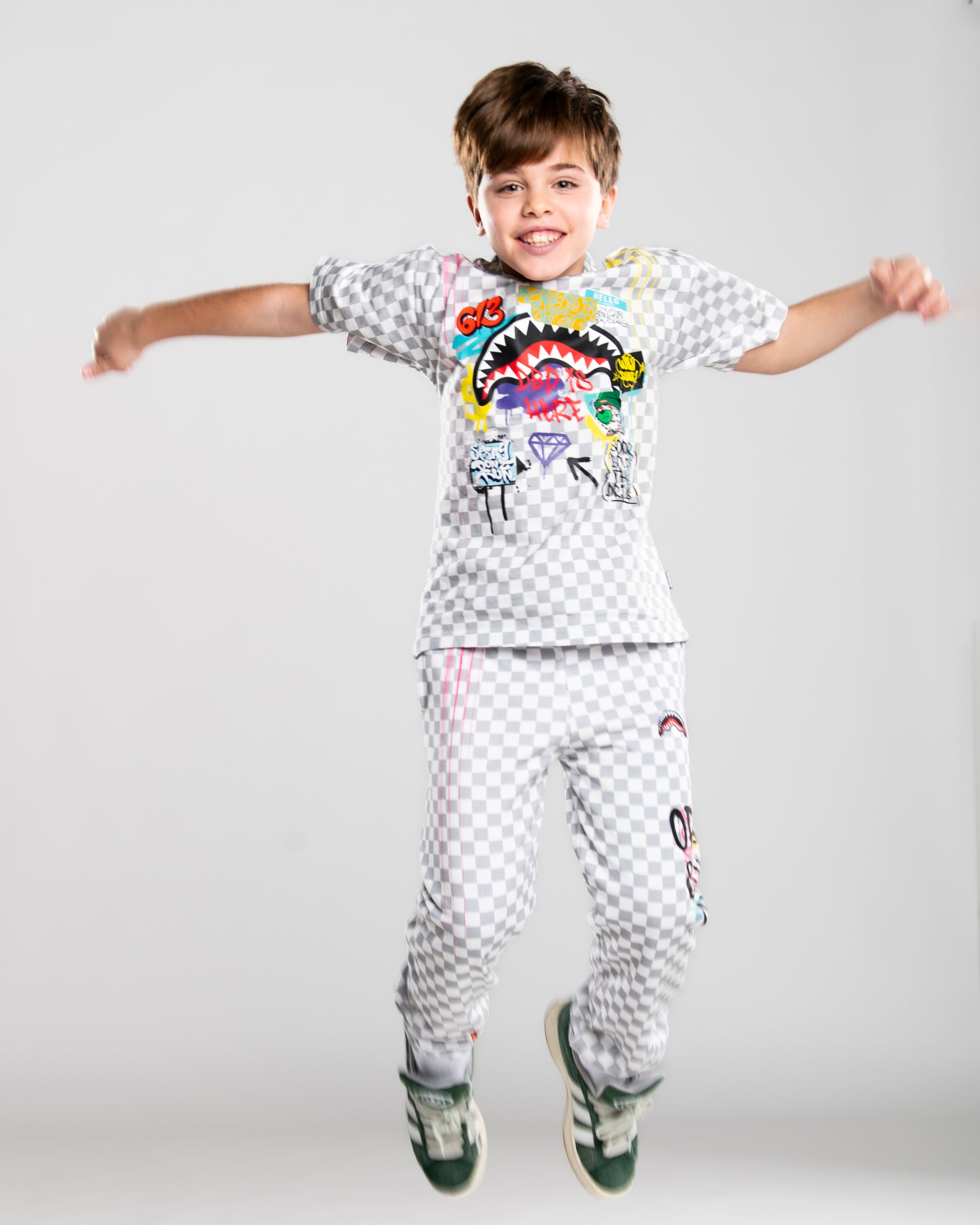 Image of Kids' Pants SPRAYGROUND SHARKS IN THE RIZZ BAGGY PANTS