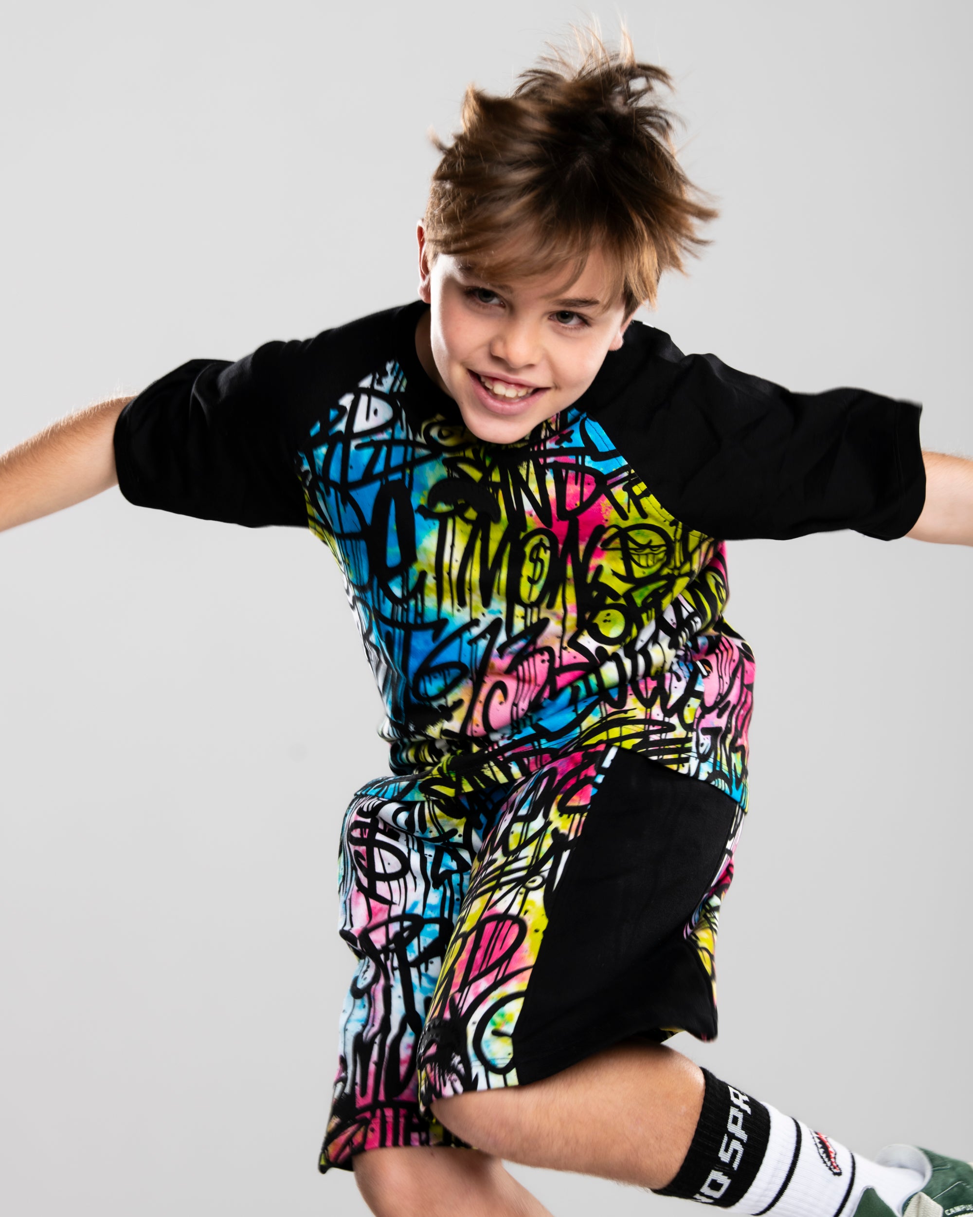 Детски Къс панталон SPRAYGROUND STREET ART SHORTS