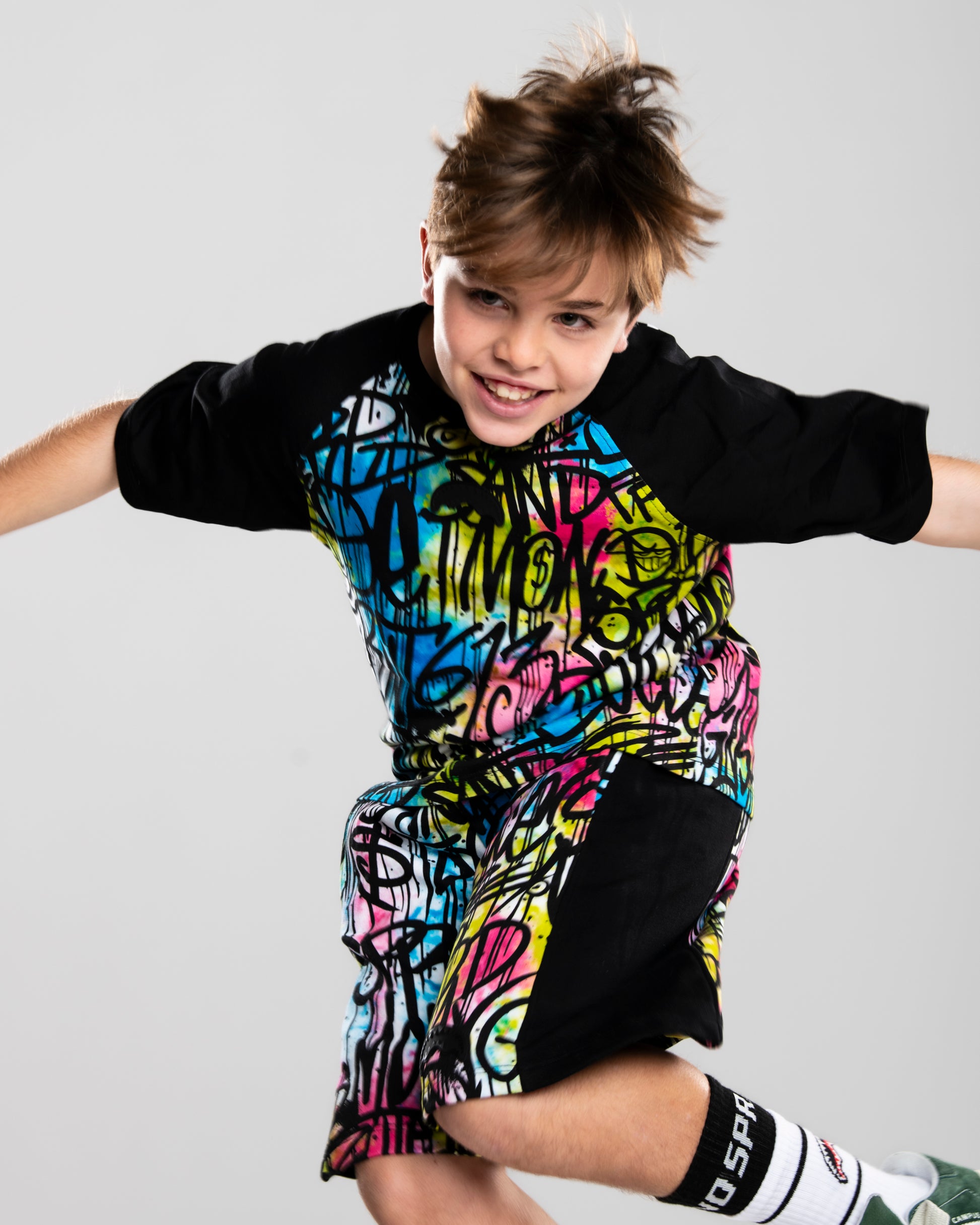 Детски Къс панталон SPRAYGROUND STREET ART SHORTS