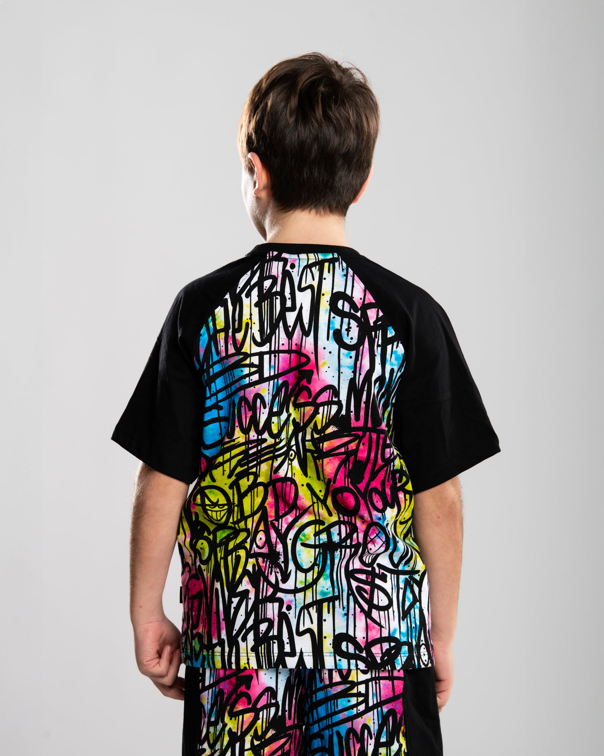 Image of Детска Тениска SPRAYGROUND STREET ART RAGLAN T-SHIRT