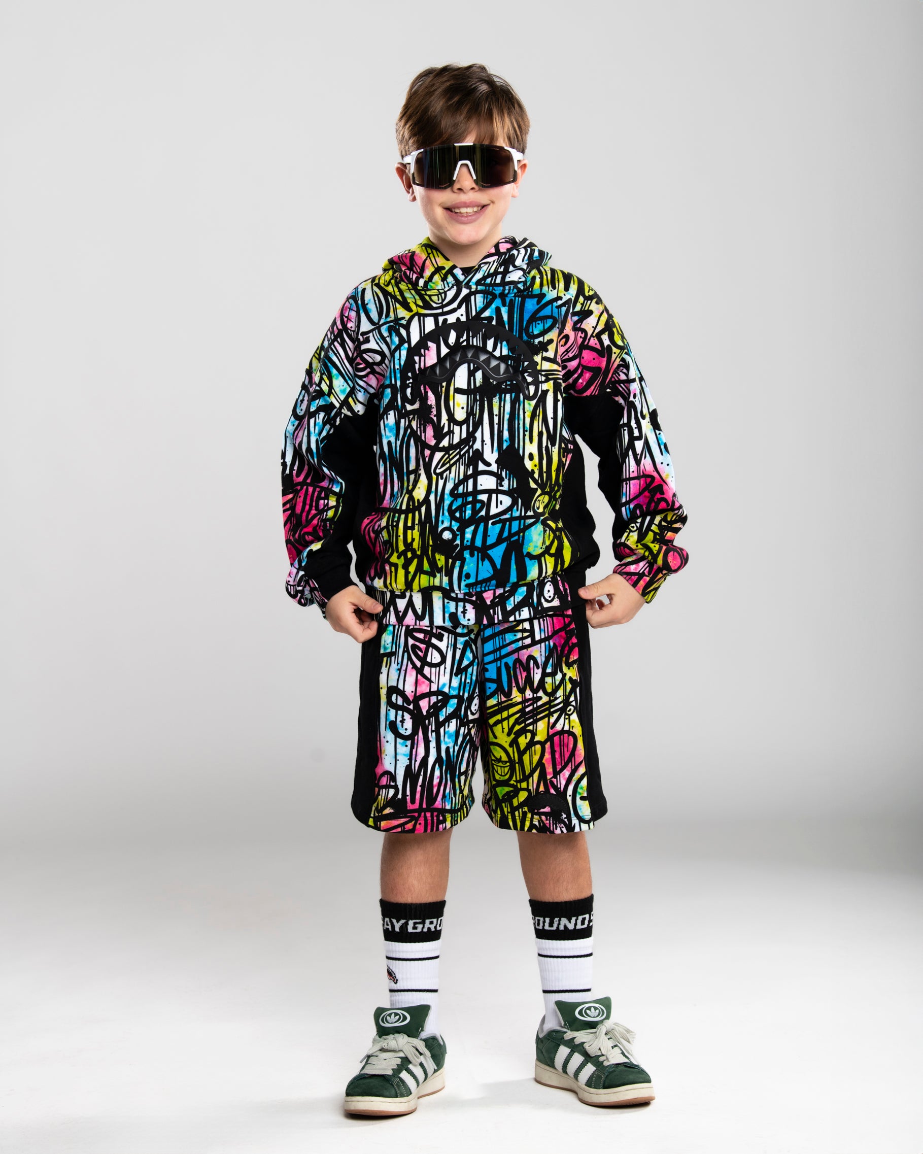 Детски Суитшърт SPRAYGROUND STREET ART OVER HOODIE