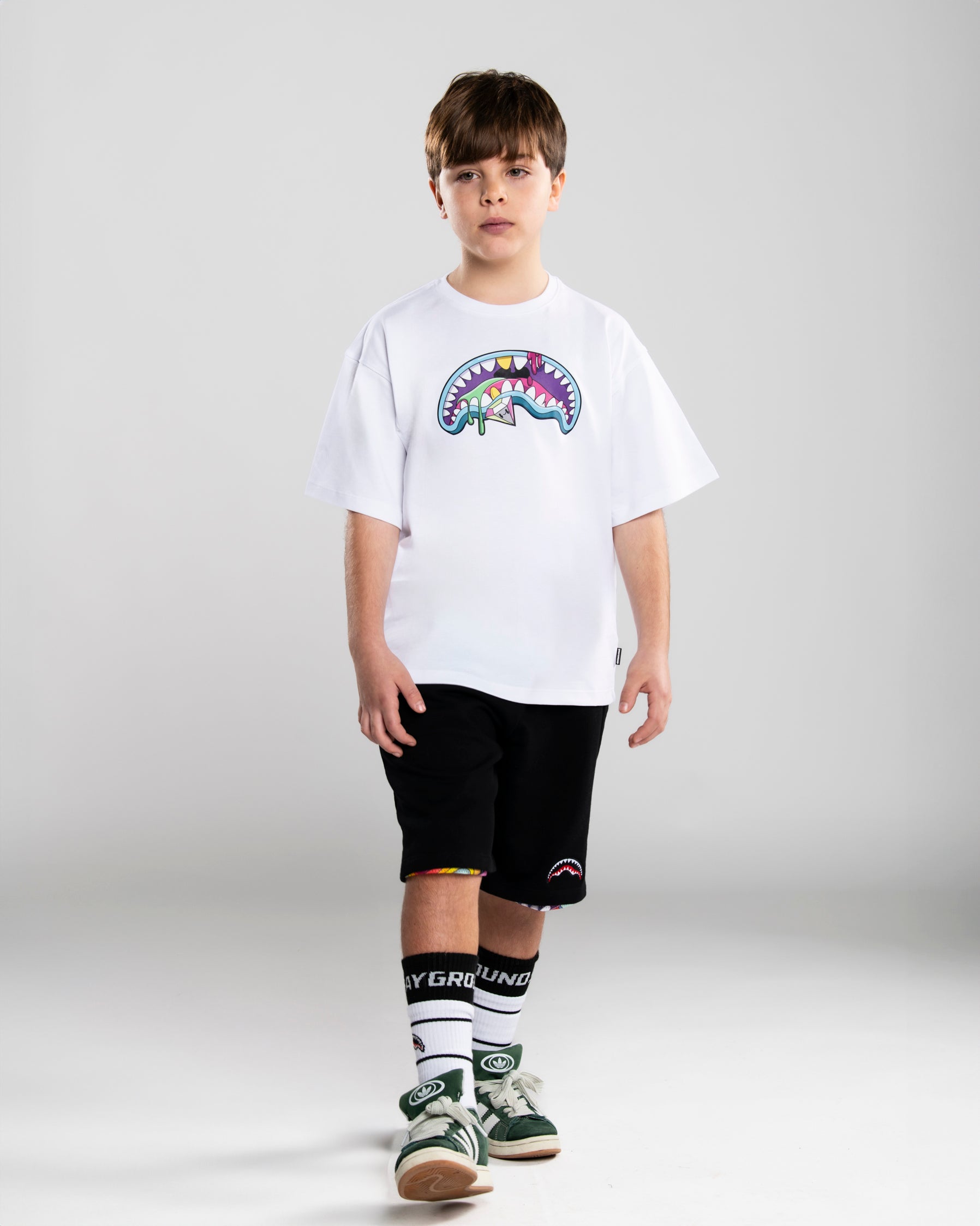 Детска Тениска SPRAYGROUND JELLY WORLD FIXES OVER T-SHIRT WHT