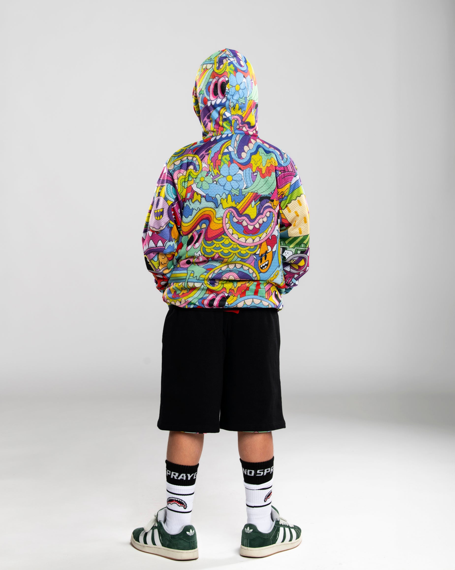 Image of Детски Къс панталон SPRAYGROUND JELLY WORLD FIXES DOUBLE FACE MESH SHORTS