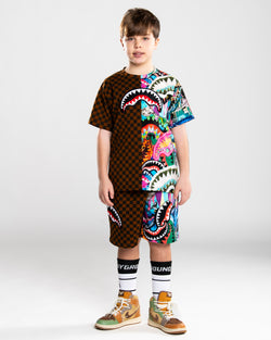 Image of Детски Къс панталон SPRAYGROUND ALL THE SHARKS SPLIT SHORTS