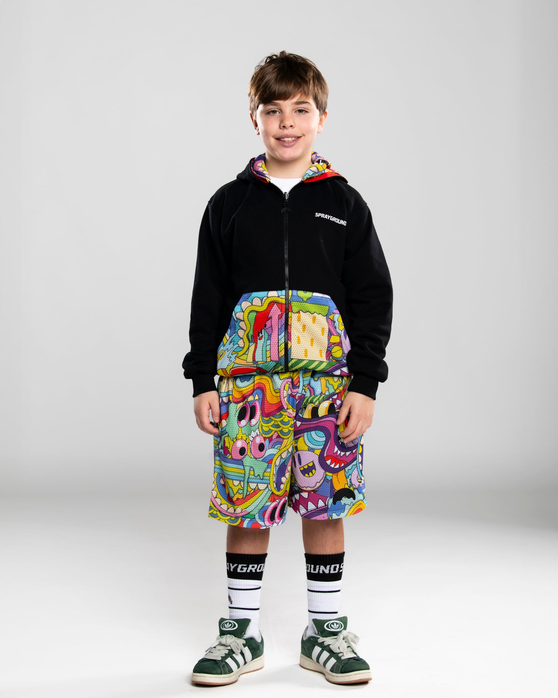 Детски Къс панталон SPRAYGROUND JELLY WORLD FIXES DOUBLE FACE MESH SHORTS
