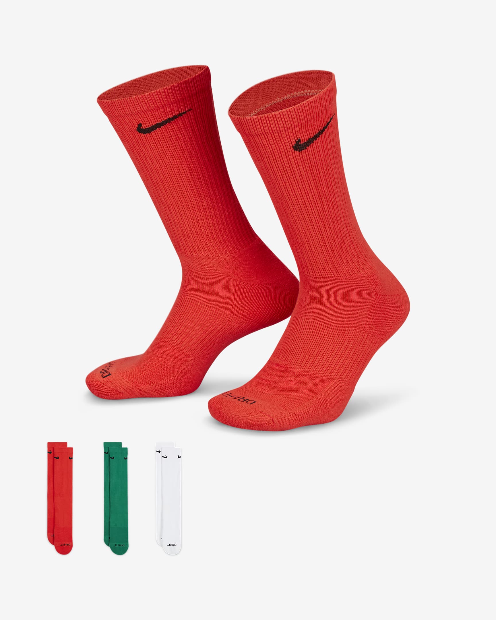 Унисекс Чорапи NIKE U NK EVERYDAY PLUS CUSH CREW 3PR - 132 - Ballistic-sport