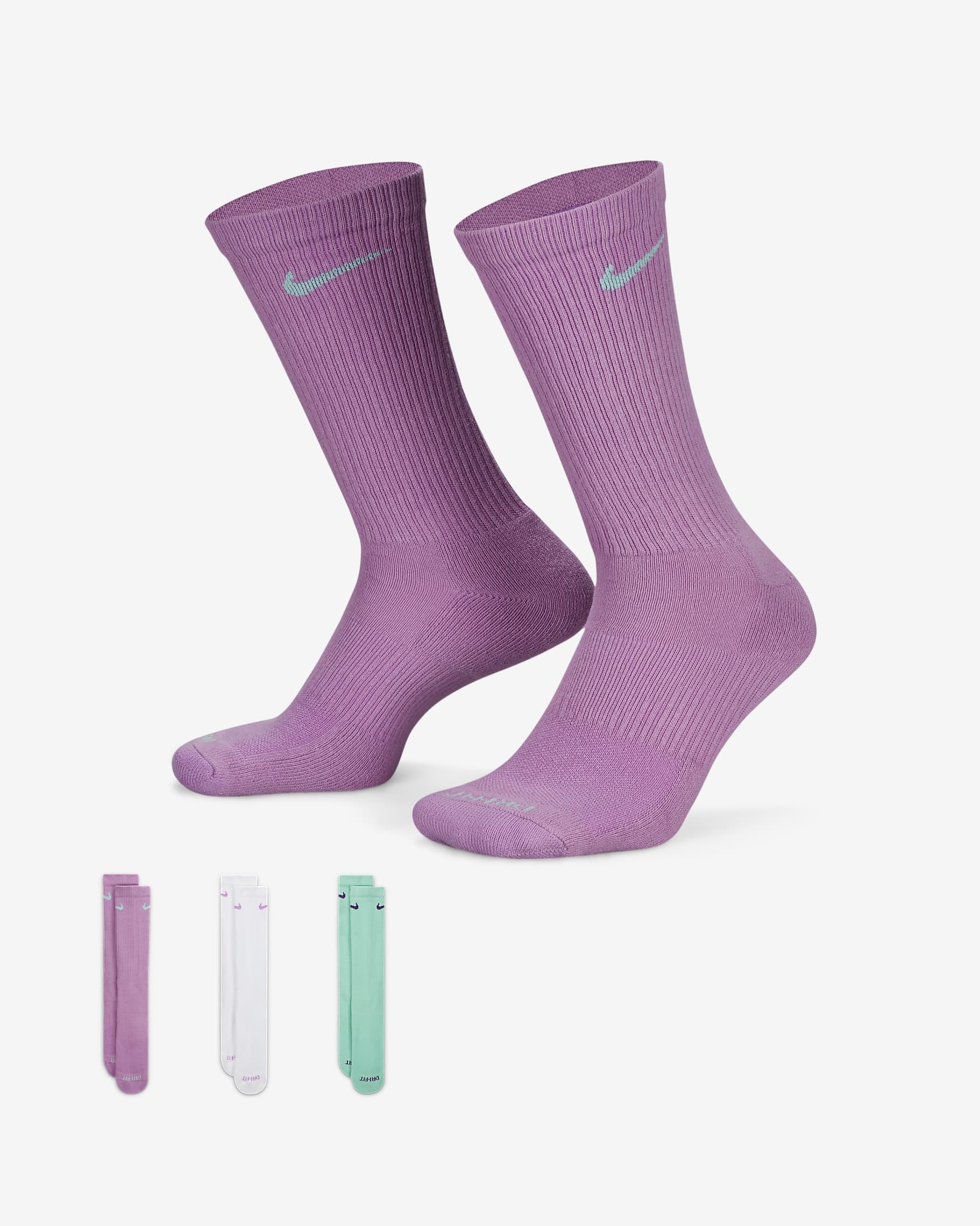Унисекс Чорапи NIKE U NK EVERYDAY PLUS CUSH CREW 3PR - 132 - Ballistic-sport