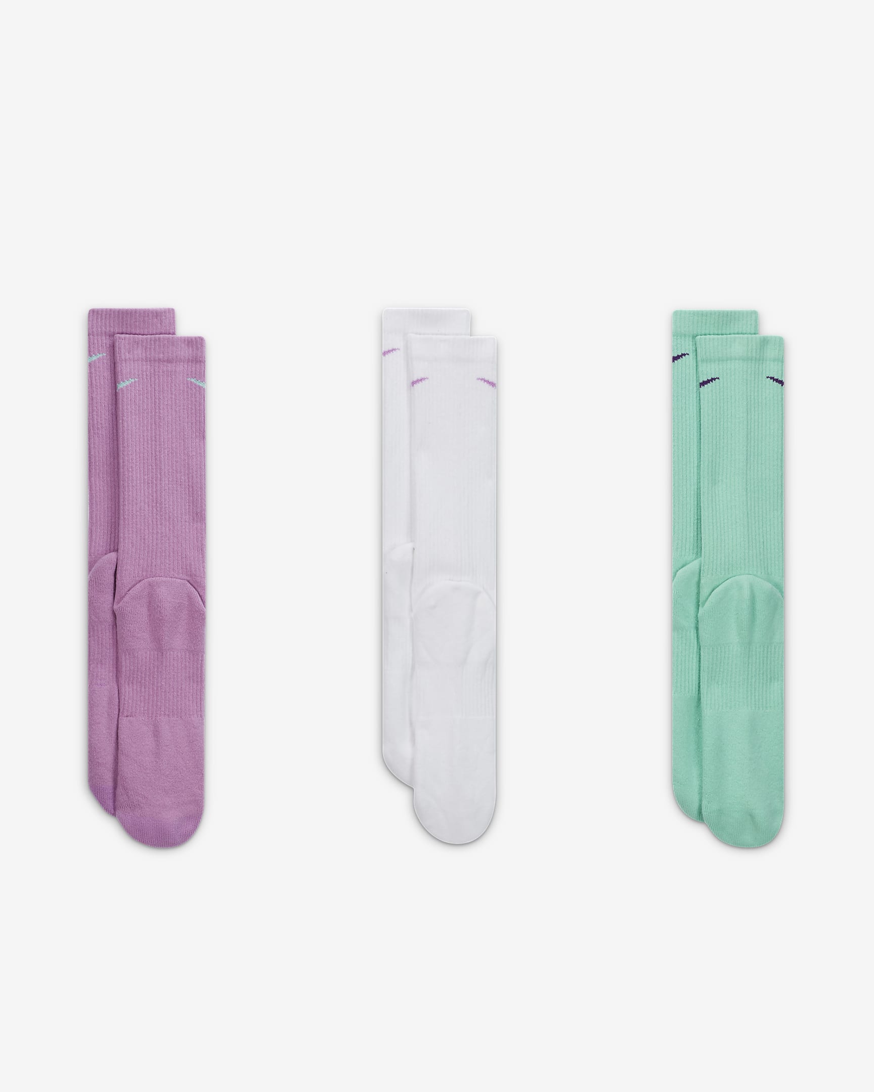 Унисекс Чорапи NIKE U NK EVERYDAY PLUS CUSH CREW 3PR - 132 - Ballistic-sport