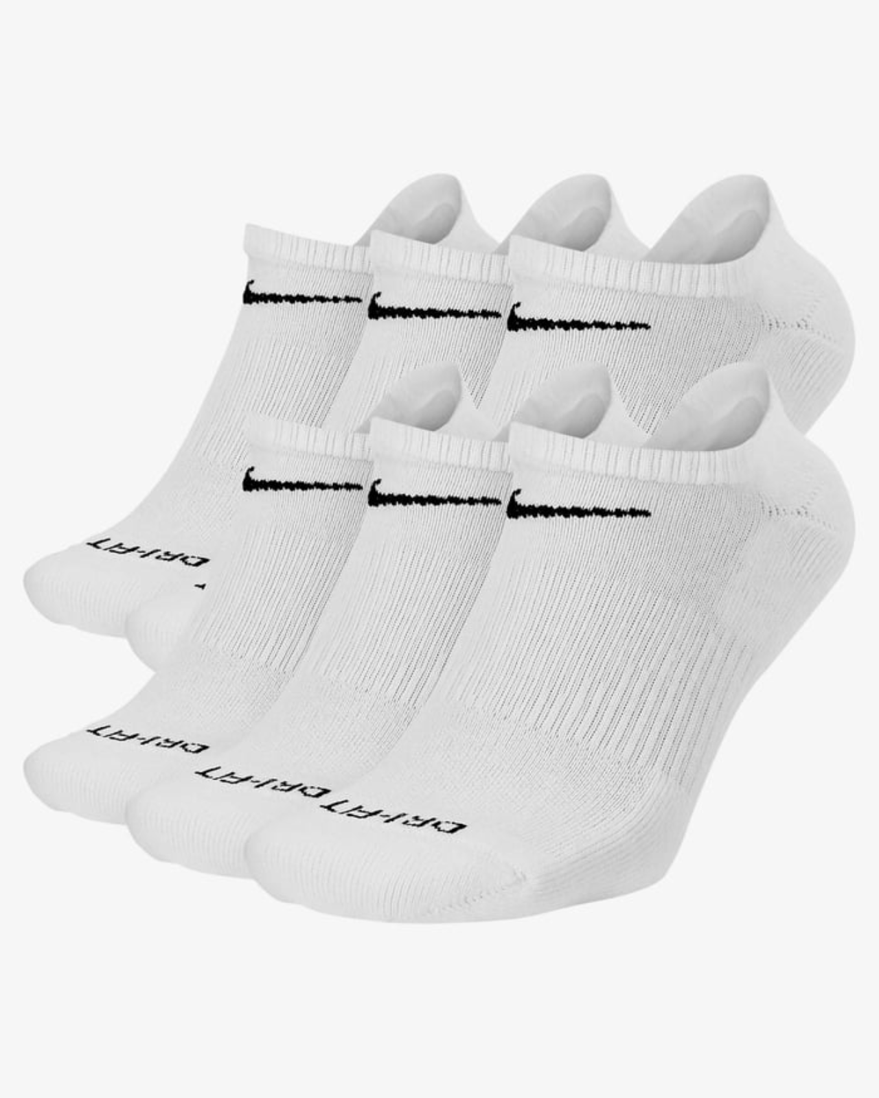 Image of Унисекс Чорапи NIKE U NK EVERYDAY PLUS CUSH NS 6PR - 132, бял цвят, Балистик