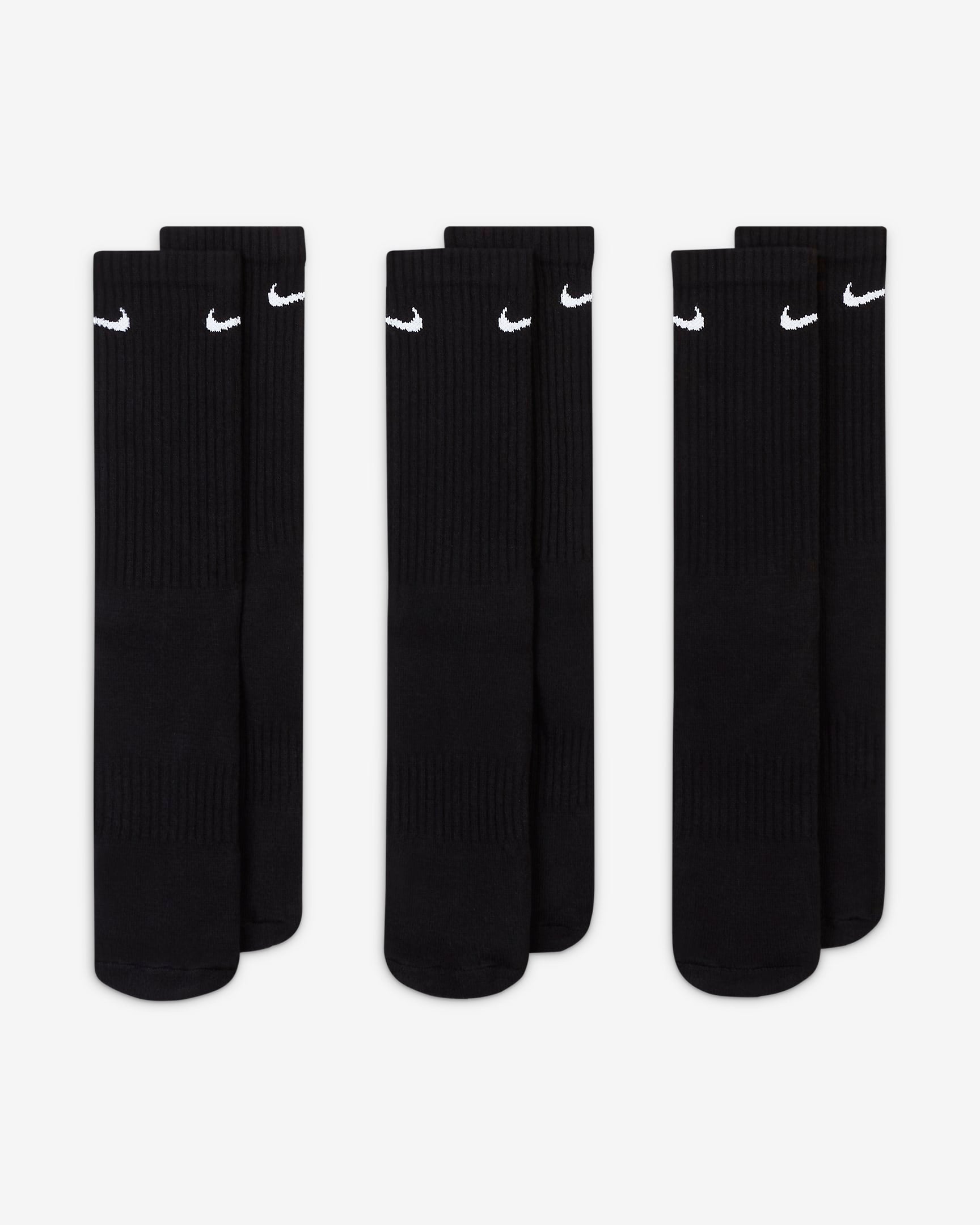 Image of Унисекс Чорапи NIKE U NK EVERYDAY CSH CRW 3PR 132 - Ballistic-sport