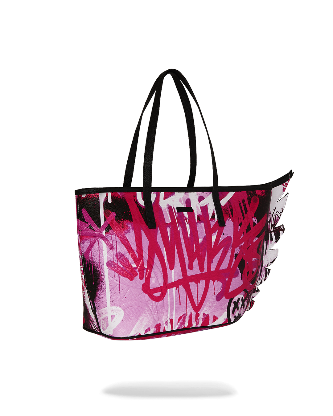 Image of Унисекс Чанта SPRAYGROUND PINK GRAFF CITY WINGED TOTE-910T6623NSZ- Ballistic sport, Балистик