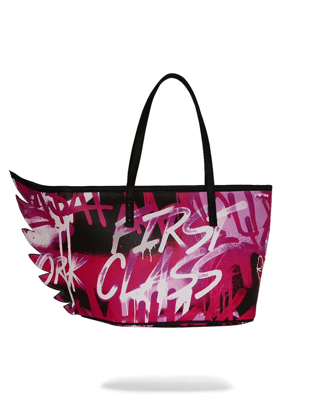 Image of Унисекс Чанта SPRAYGROUND PINK GRAFF CITY WINGED TOTE-910T6623NSZ- Ballistic sport, Балистик
