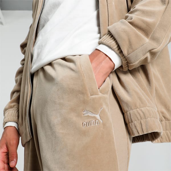 Unisex Pants PUMA T7 Oversized Velour Track Pants