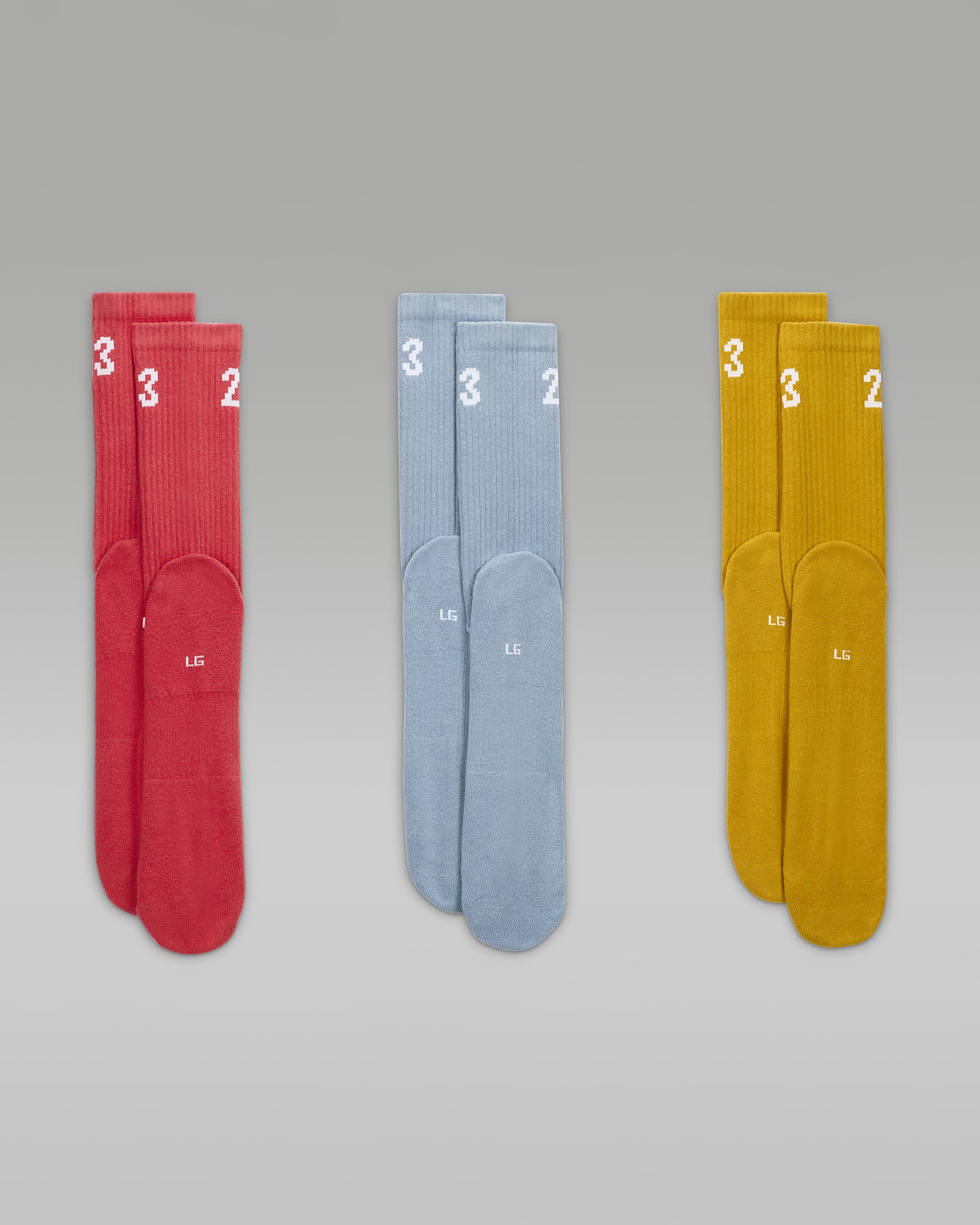 Image of Унисекс Чорапи NIKE U J ESSENTIAL CREW 3PR -  144 - Ballistic-sport