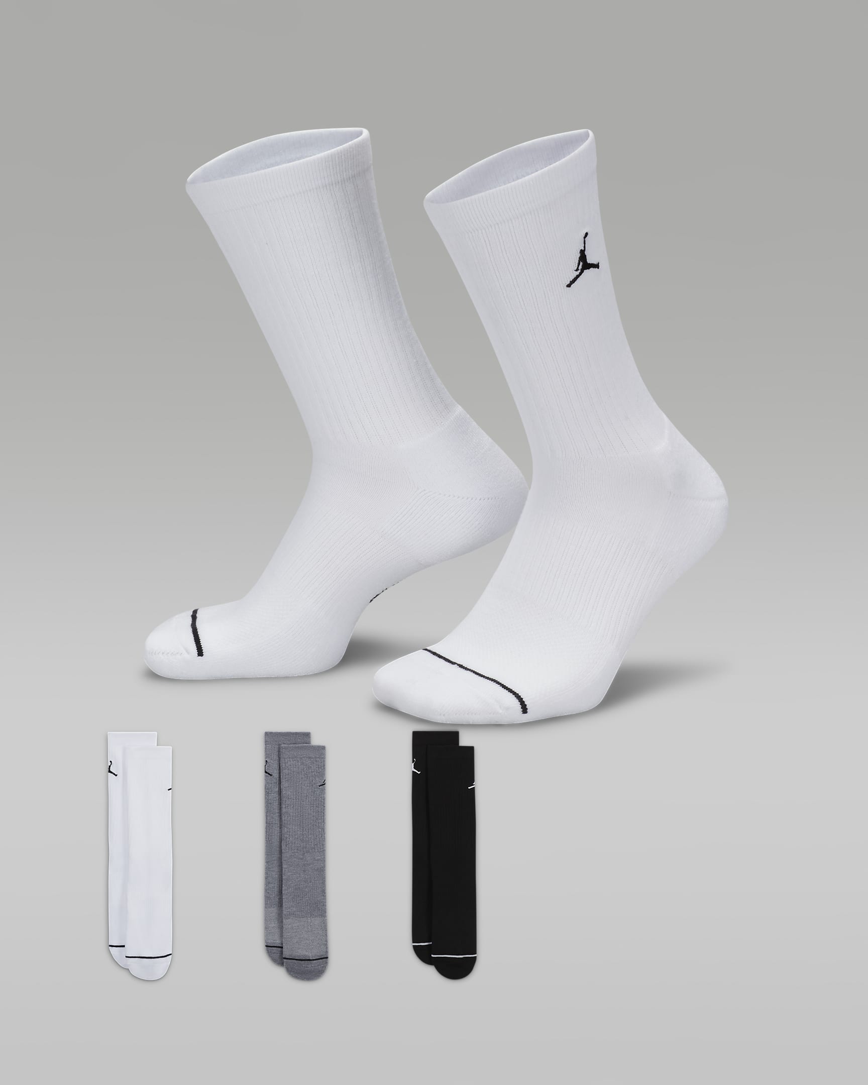 Унисекс Чорапи NIKE U J EVERYDAY CUSH POLY CREW 3PR -  144 - Ballistic-sport