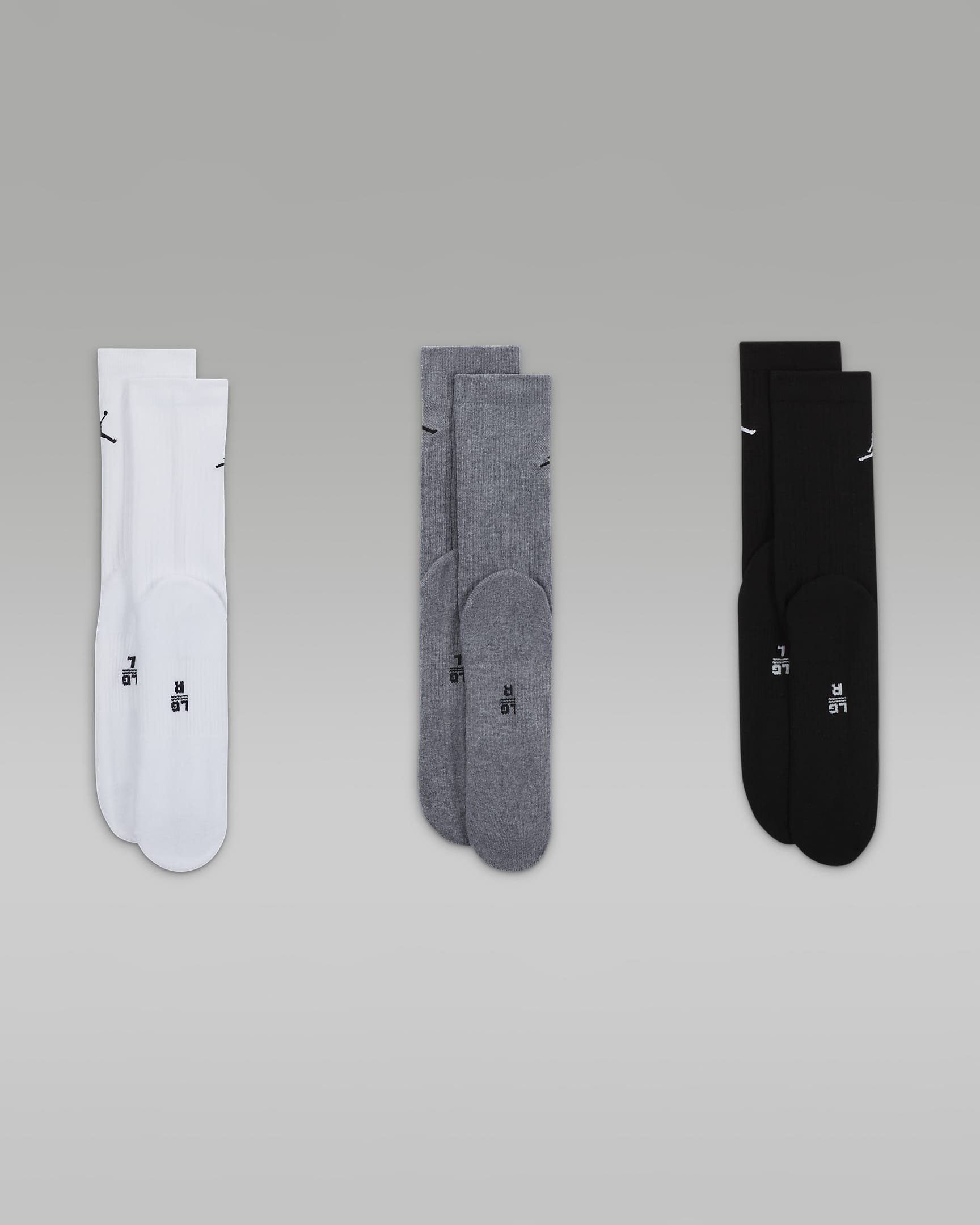 Унисекс Чорапи NIKE U J EVERYDAY CUSH POLY CREW 3PR -  144 - Ballistic-sport