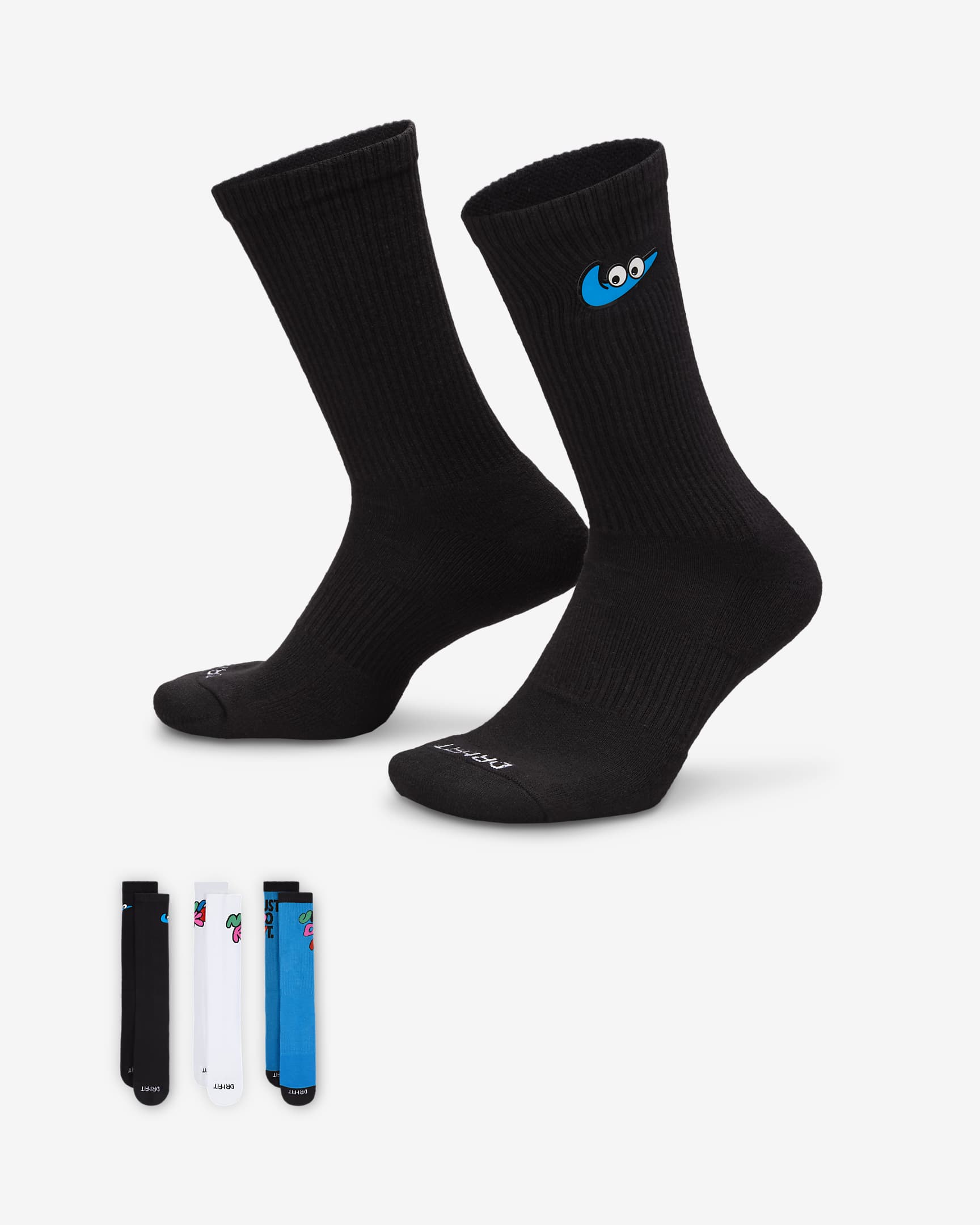 Унисекс Чорапи NIKE U NK ED CSH CREW 3PR-144 SWSHY