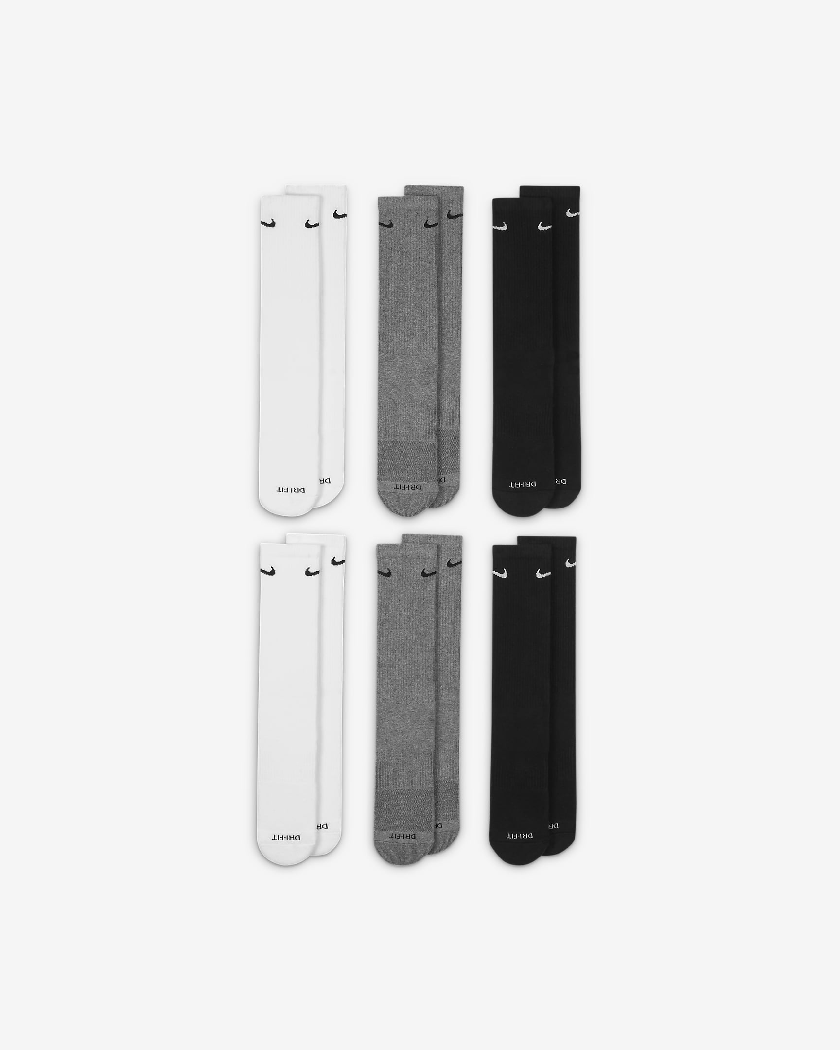 Image of Мъжки Чорапи NIKE U NK EVERYDAY PLUS CUSH CREW 6PR - 132 - Ballistic-sport