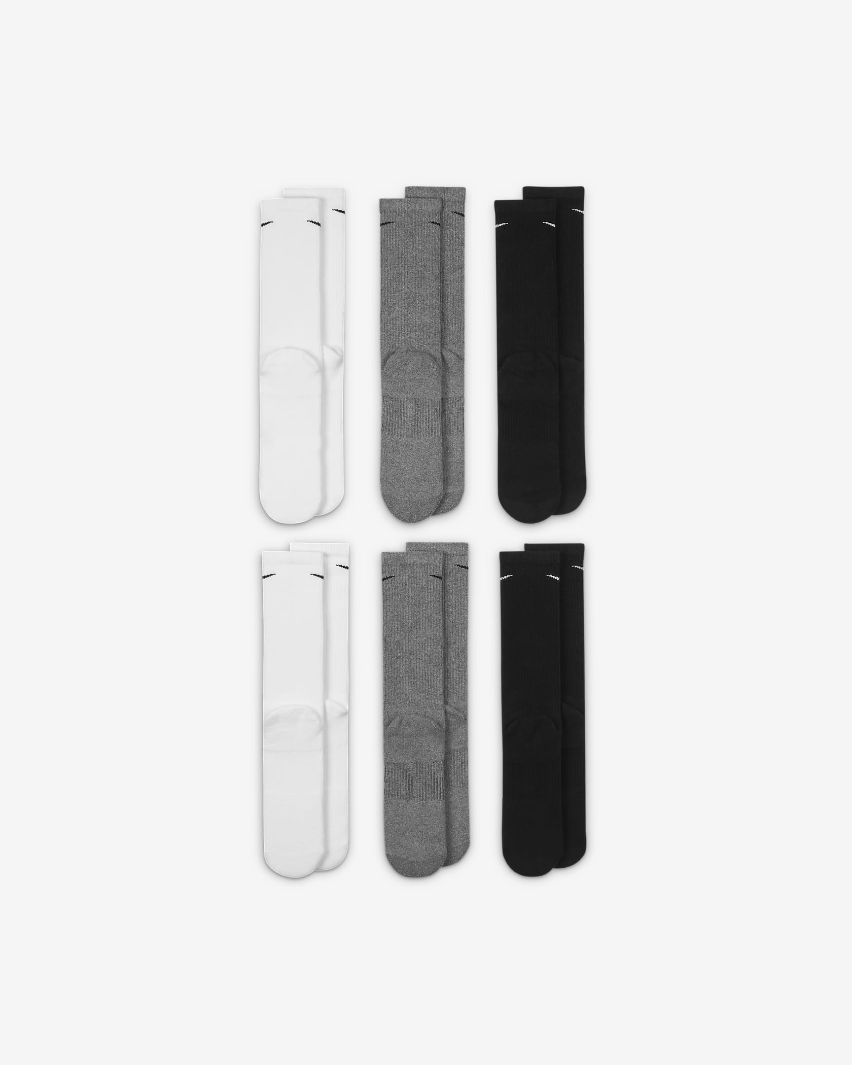 Image of Мъжки Чорапи NIKE U NK EVERYDAY PLUS CUSH CREW 6PR - 132 - Ballistic-sport