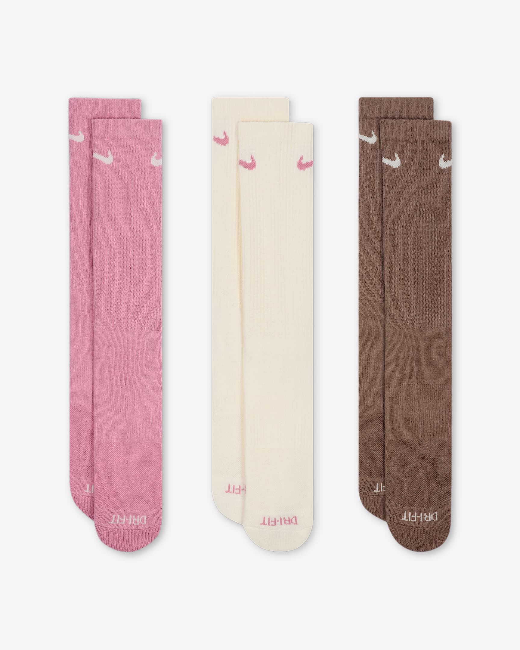 Unisex Socks NIKE U NK EVERYDAY PLUS CUSH CREW 3PR - 132