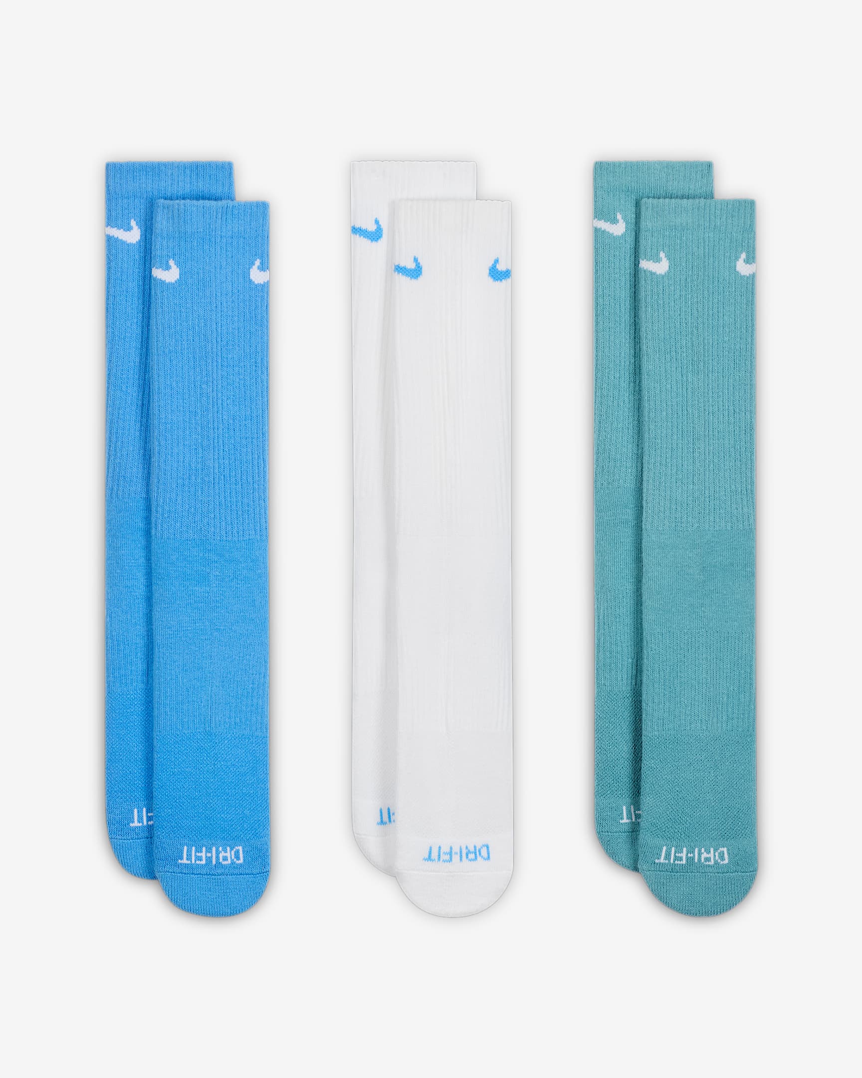 Unisex Socks NIKE U NK EVERYDAY PLUS CUSH CREW 3PR - 132