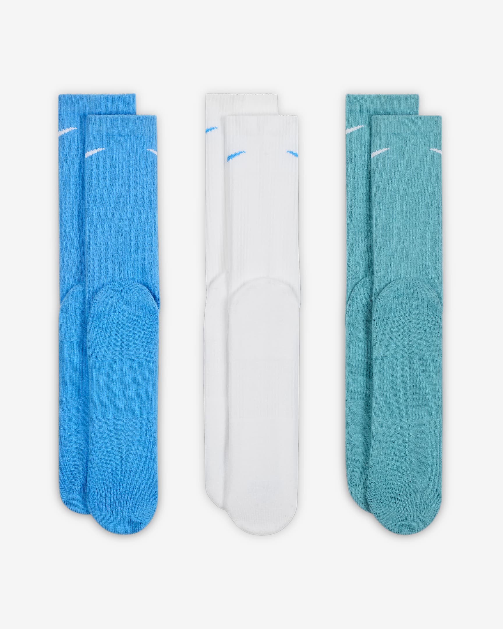 Unisex Socks NIKE U NK EVERYDAY PLUS CUSH CREW 3PR - 132