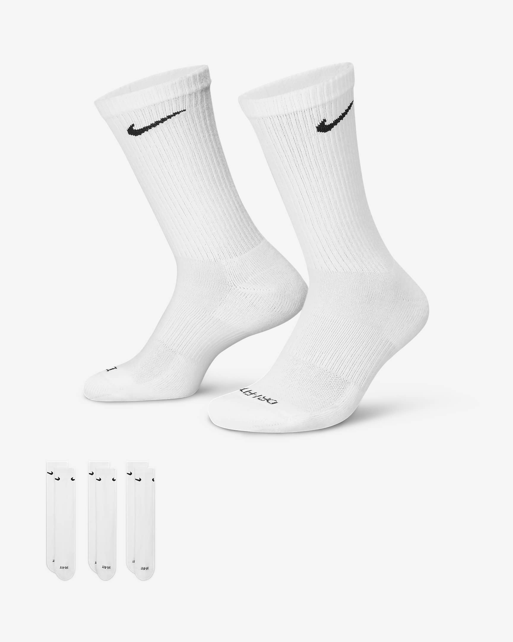 Image of Унисекс Чорапи NIKE U NK EVERYDAY PLUS CUSH CREW 3PR - 132 - Ballistic-sport