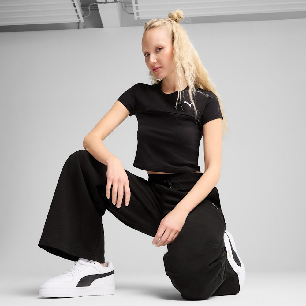Image of Дамска Тениска PUMA WARDROBE ESS Cut-Out Baby Tee