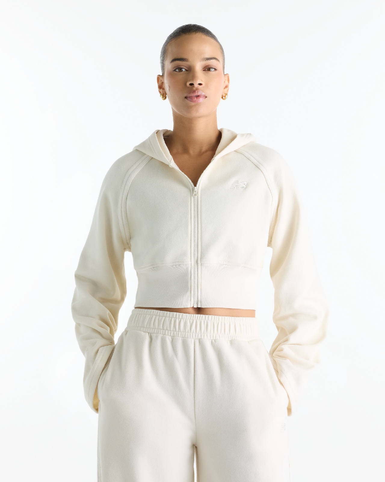 Image of Дамски суитшърт NEW BALANCE JACKET BRUSHED COASTAL FLEECE FULL ZIP
