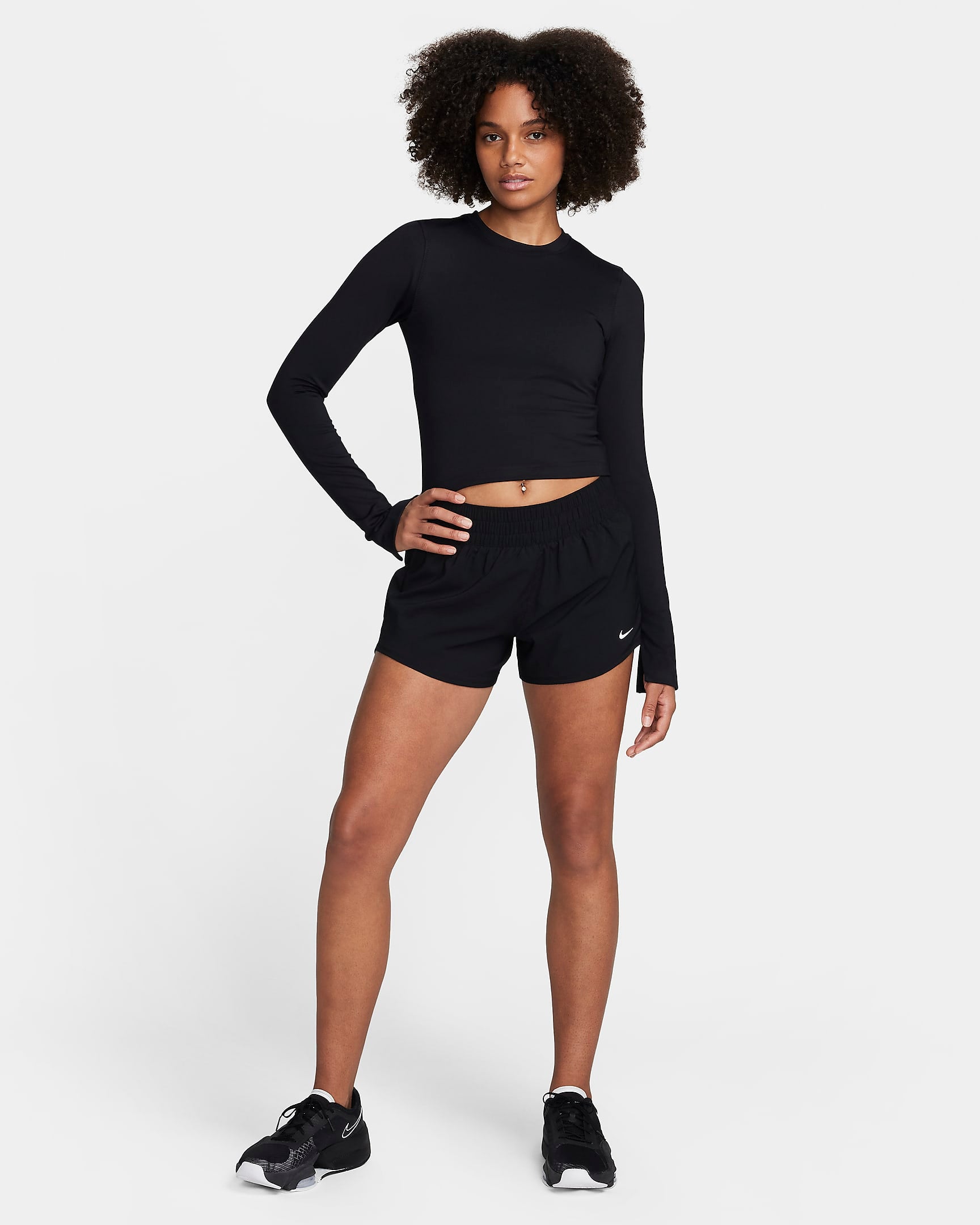Дамска Блуза NIKE W NK ONE FITTED DF LS TOP NVTY - Ballistic-sport