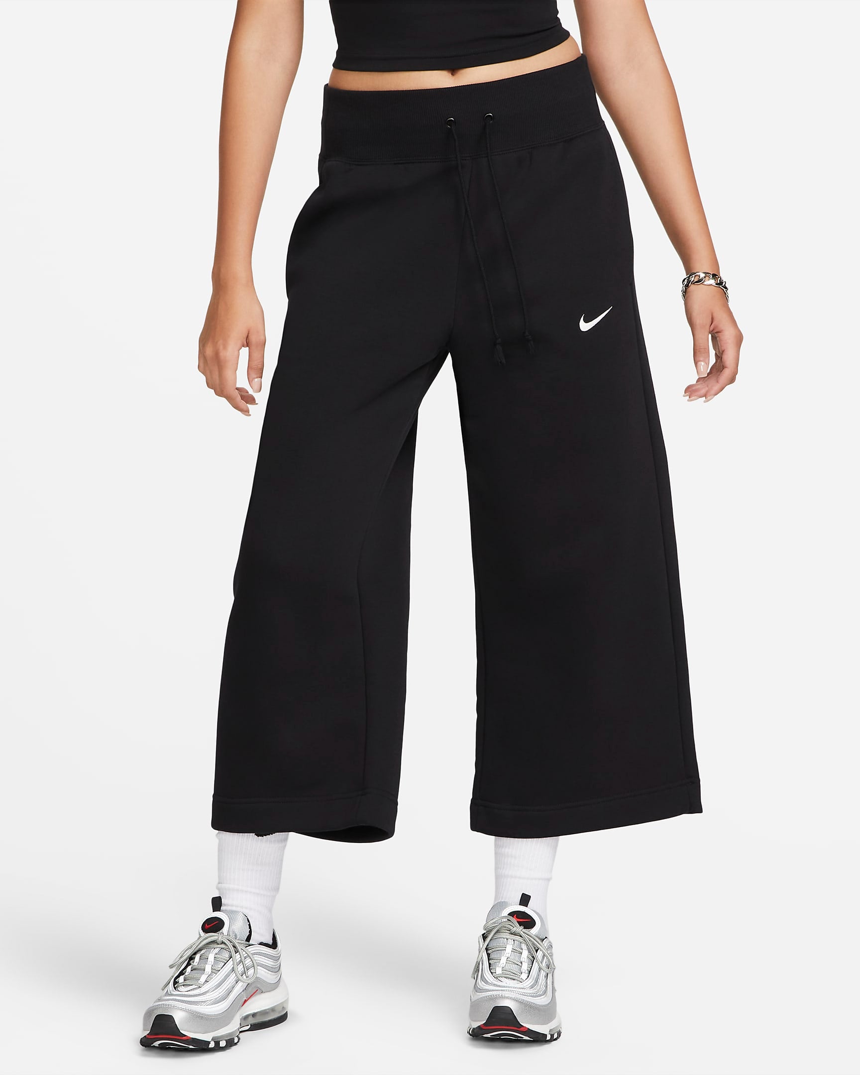 Дамски Панталон NIKE W NSW PHNX FLC HR CROP SWTP - Ballistic-sport