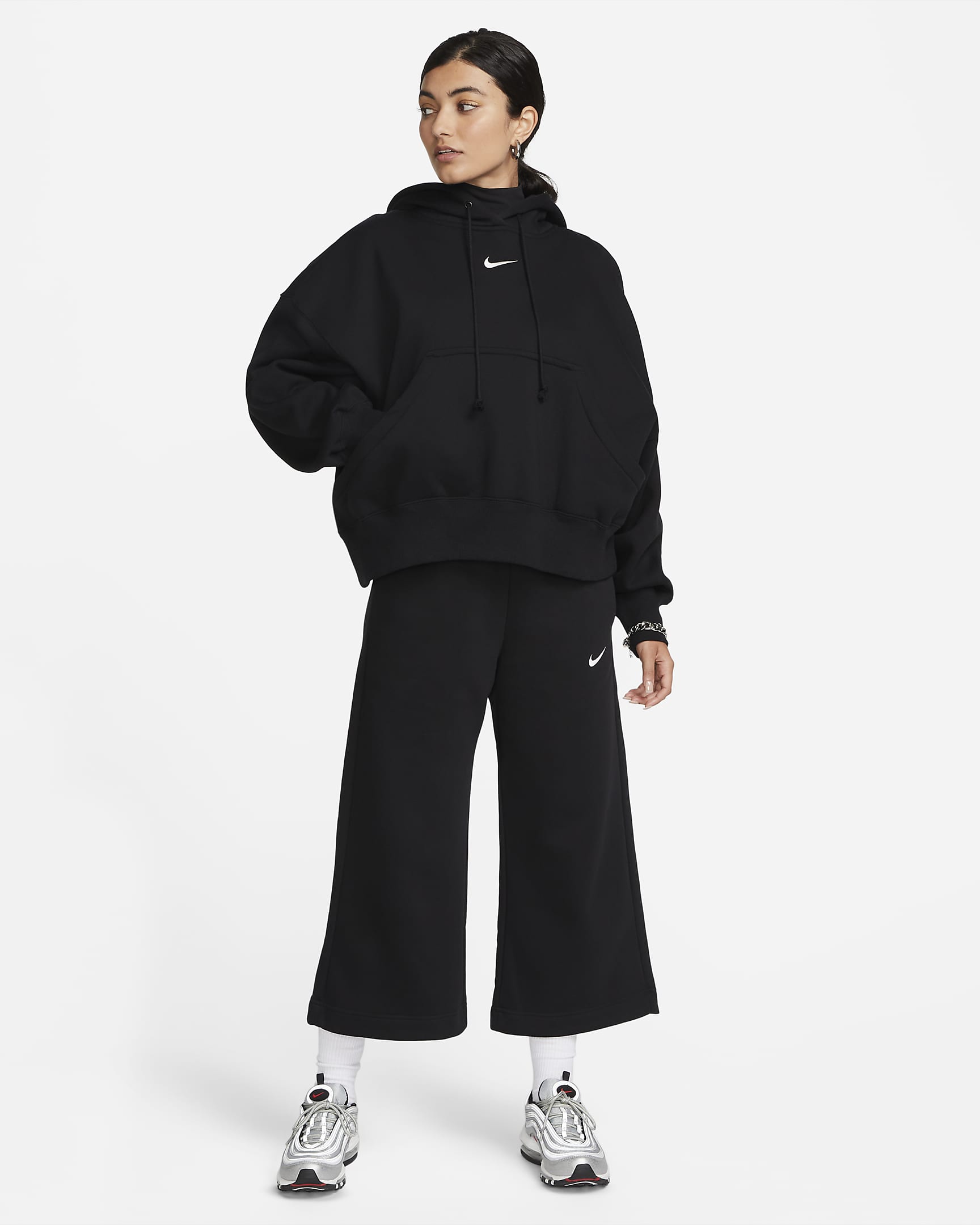Дамски Панталон NIKE W NSW PHNX FLC HR CROP SWTP - Ballistic-sport