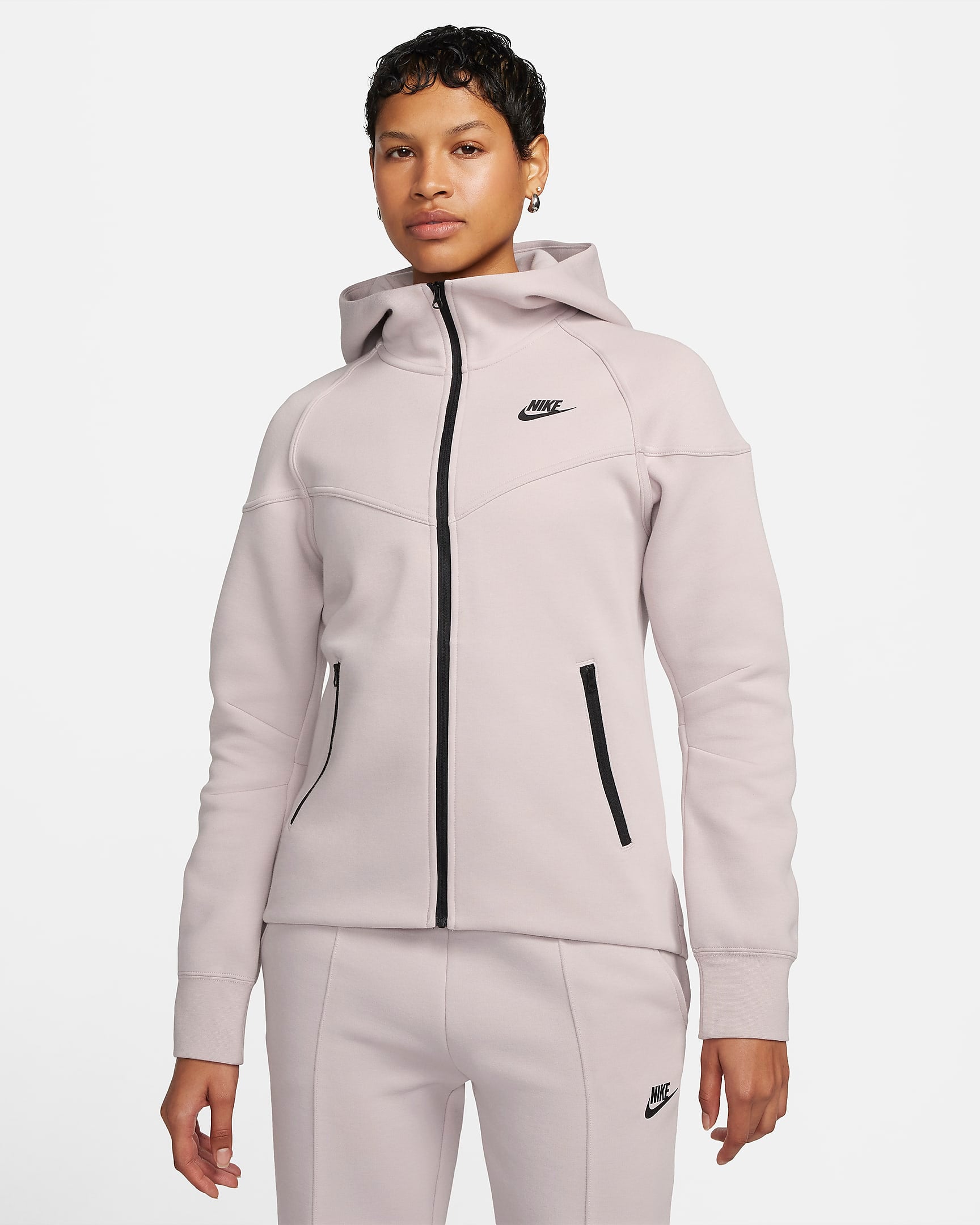 Image of Дамски Суитшърт NIKE W NSW TCH FLC WR FZ HDY - Ballistic-sport