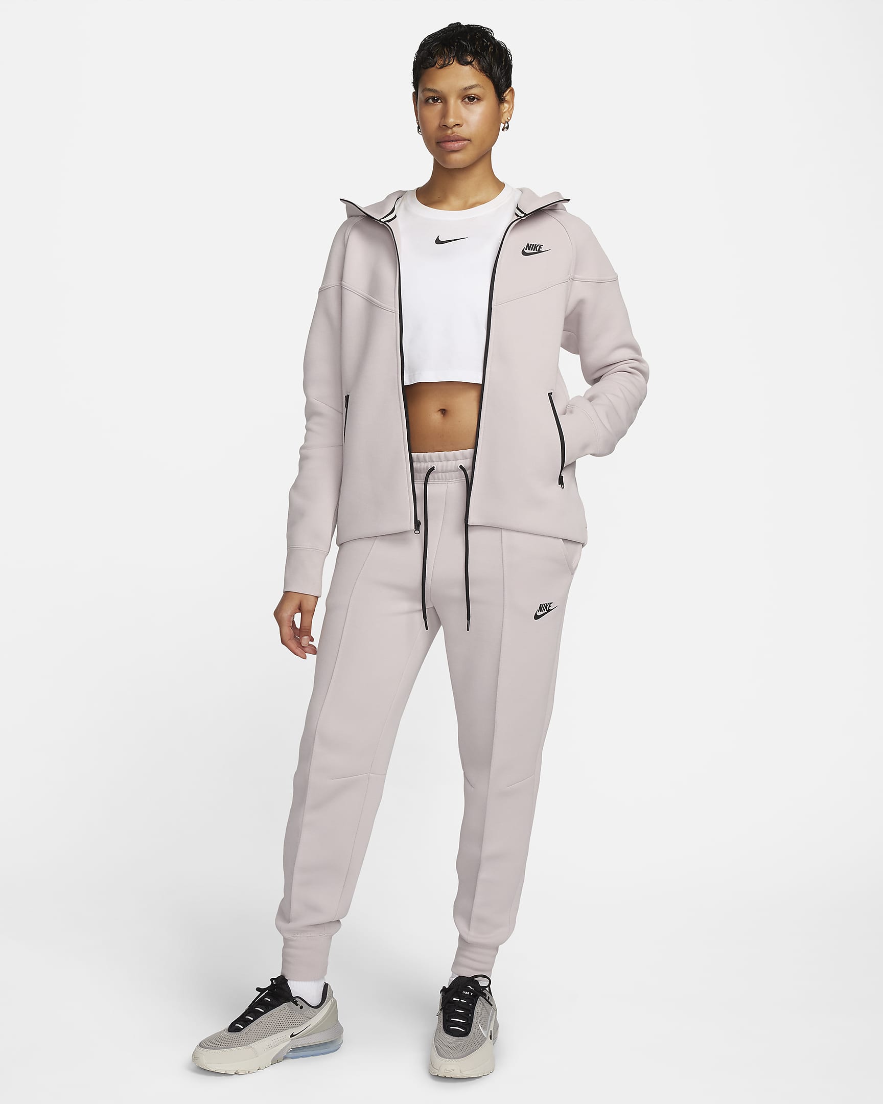 Image of Дамски Суитшърт NIKE W NSW TCH FLC WR FZ HDY - Ballistic-sport