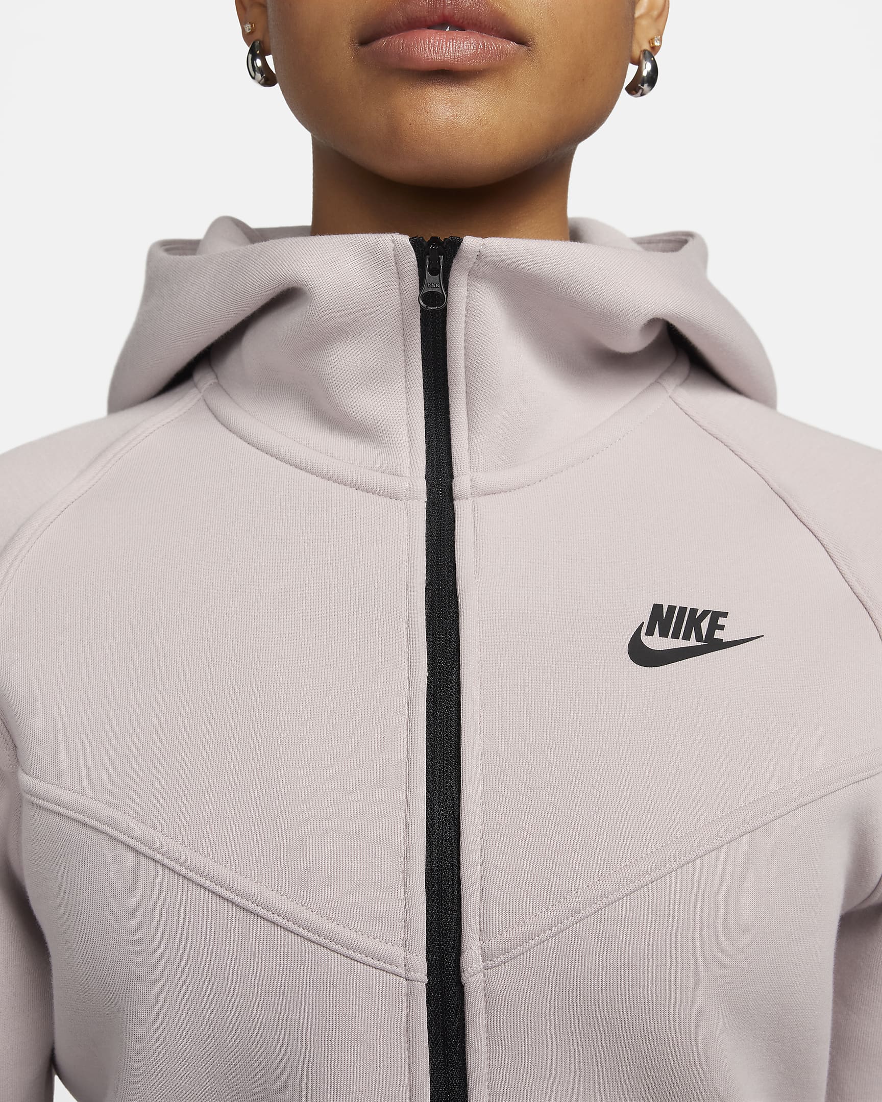 Image of Дамски Суитшърт NIKE W NSW TCH FLC WR FZ HDY - Ballistic-sport