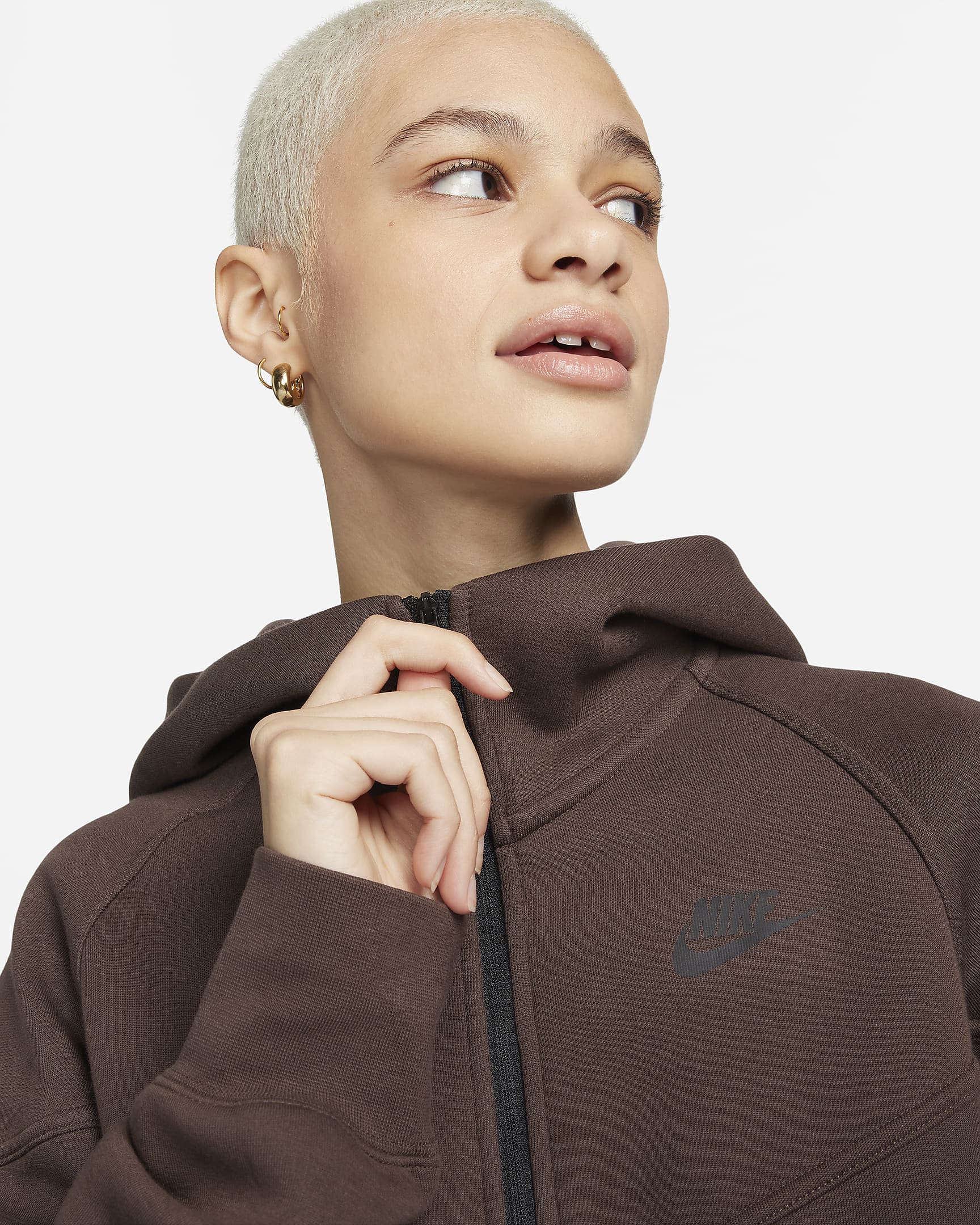 Дамски Суитшърт NIKE W NSW TCH FLC WR FZ HDY - Ballistic-sport