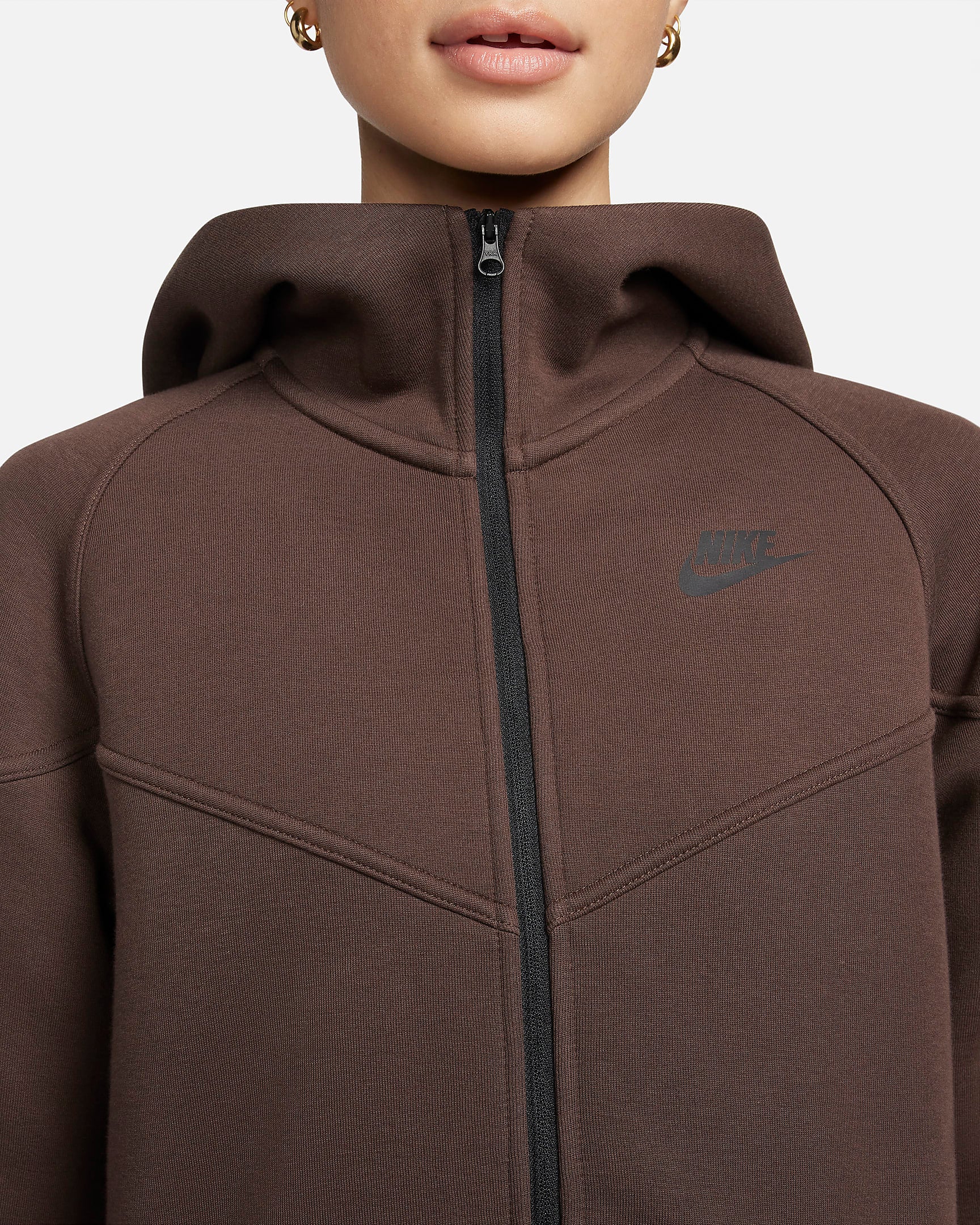 Image of Дамски Суитшърт NIKE W NSW TCH FLC WR FZ HDY - Ballistic-sport