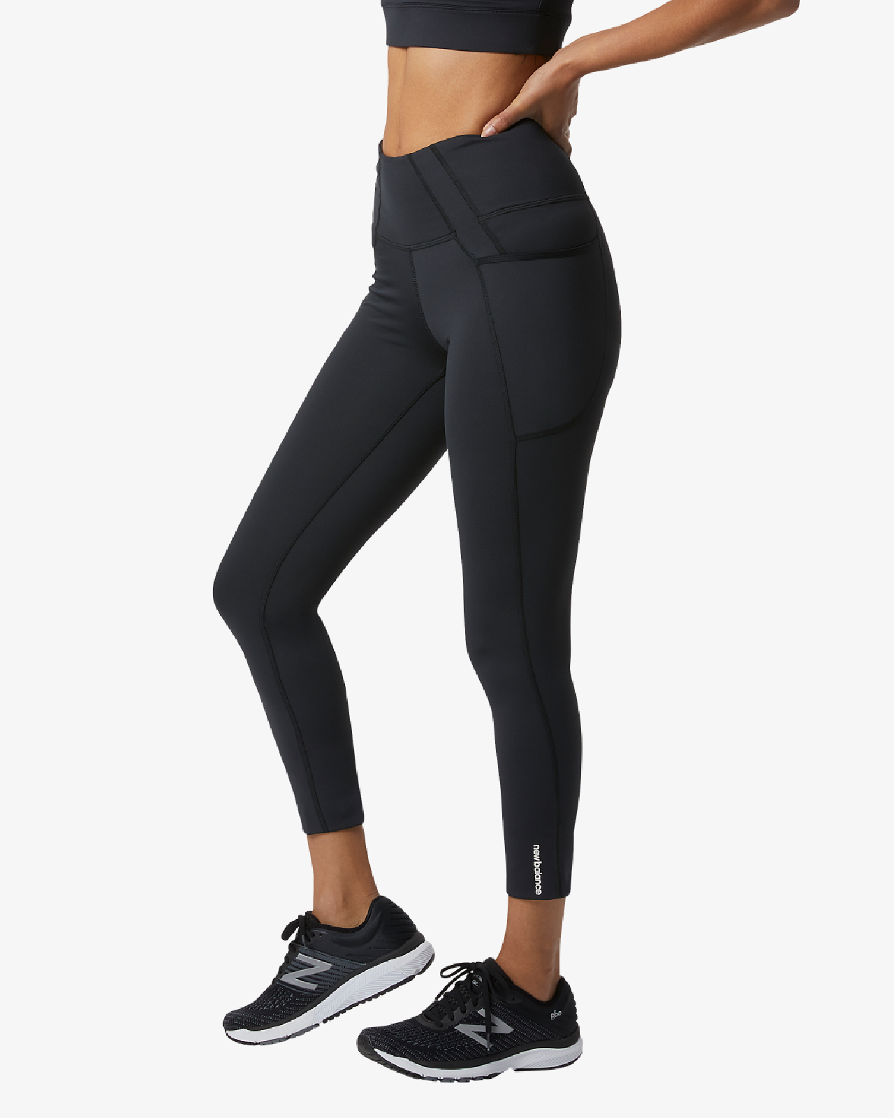 Image of Дамски Клин NEW BALANCE TIGHT SHAPE SHIELD 7/8 HIGH RISE POCKET TIGHT - Ballistic-sport