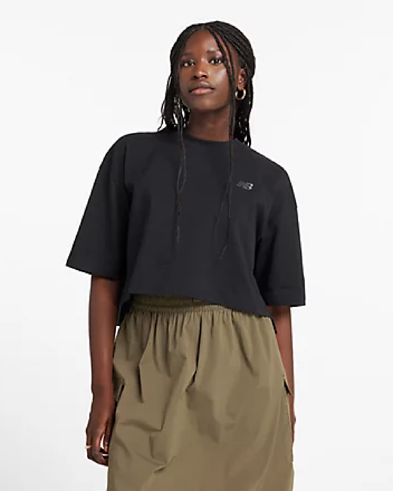 Image of Дамска Тениска NEW BALANCE SHIRT LOGO RELAXED JERSEY T-SHIRT