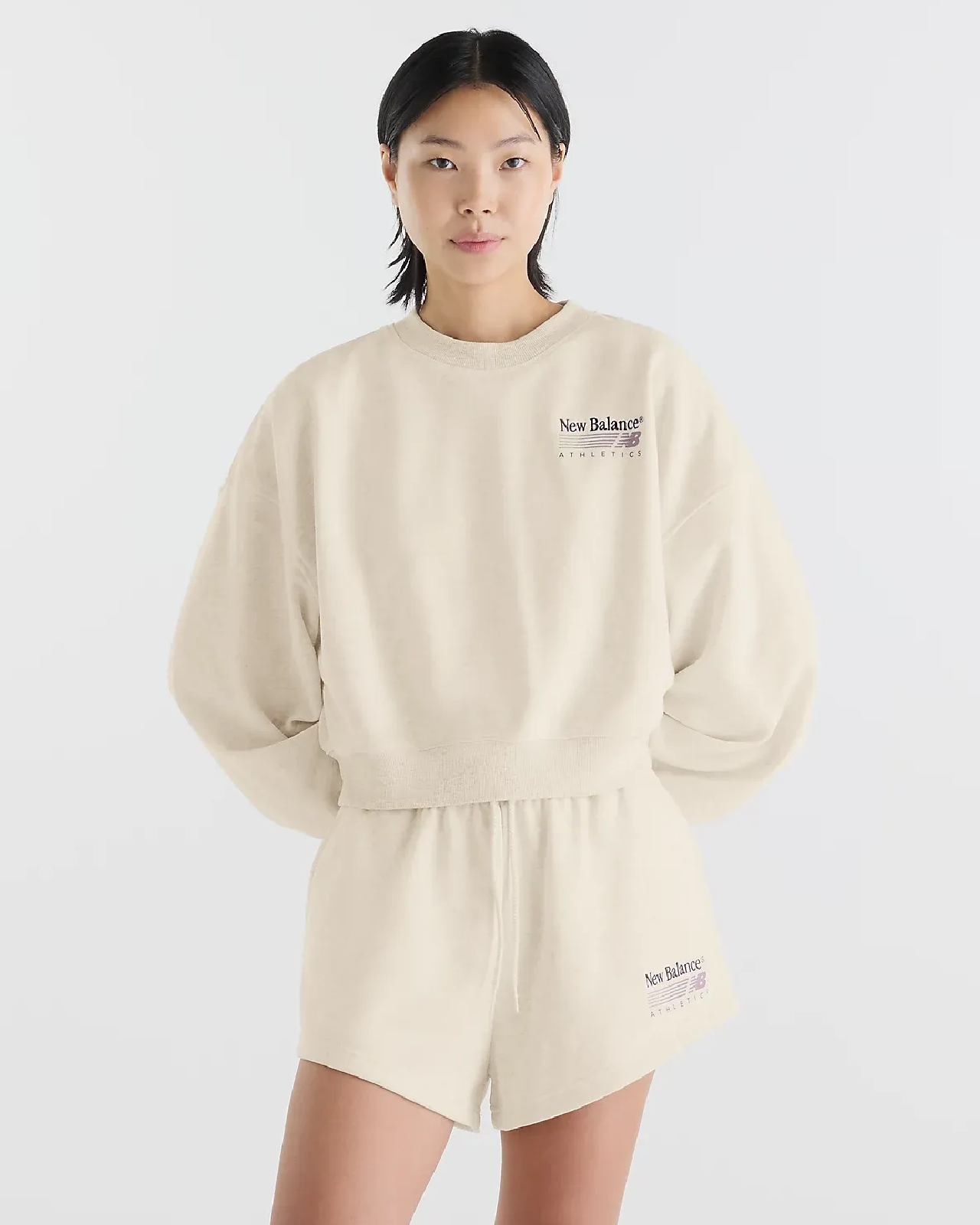 Image of Дамски суитшърт NEW BALANCE SHIRT TRACKSIDE FRENCH TERRY CREW
